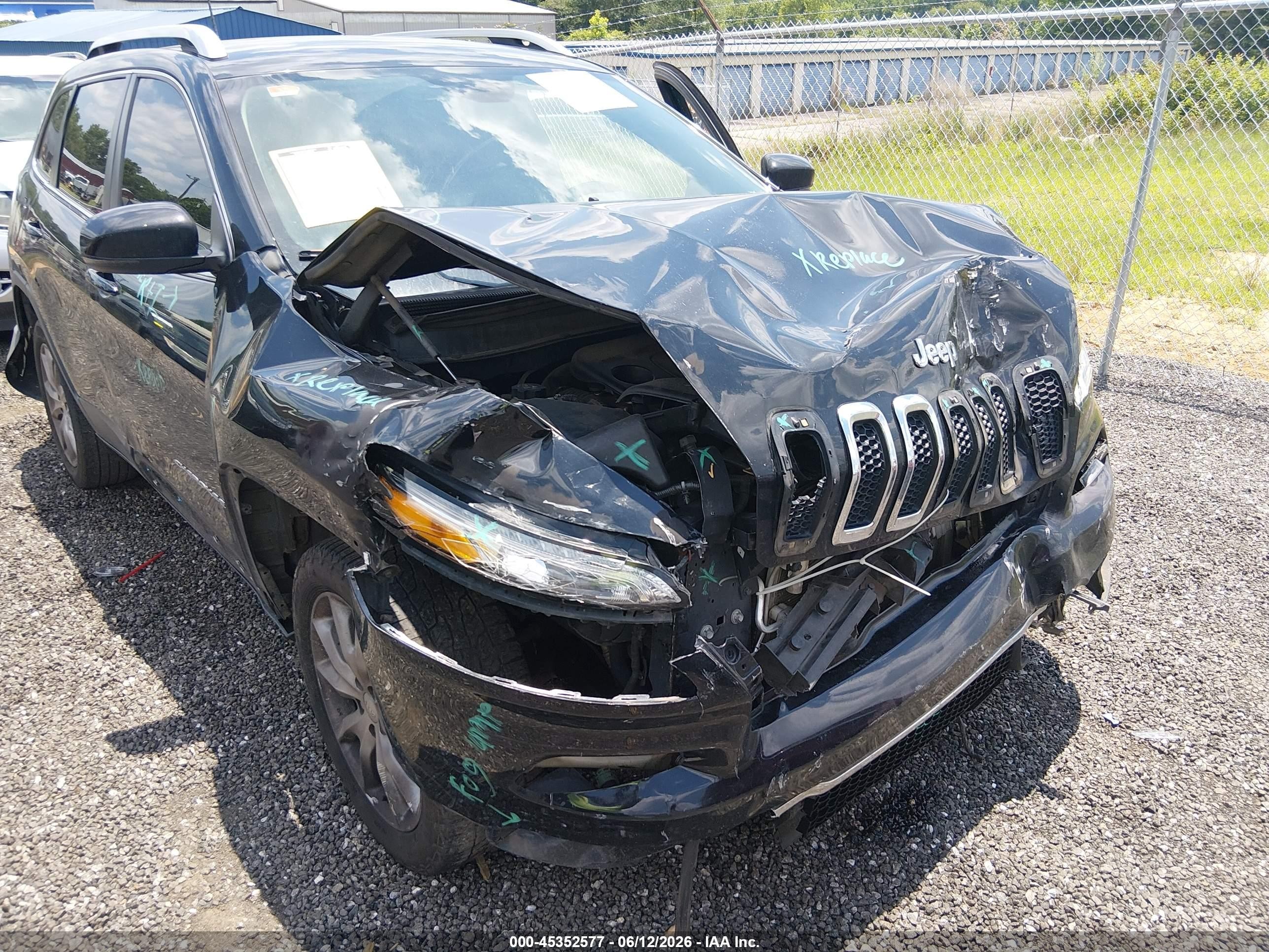2018 Jeep Cherokee Limited Fwd Black vin: 1C4PJLDB1JD567918