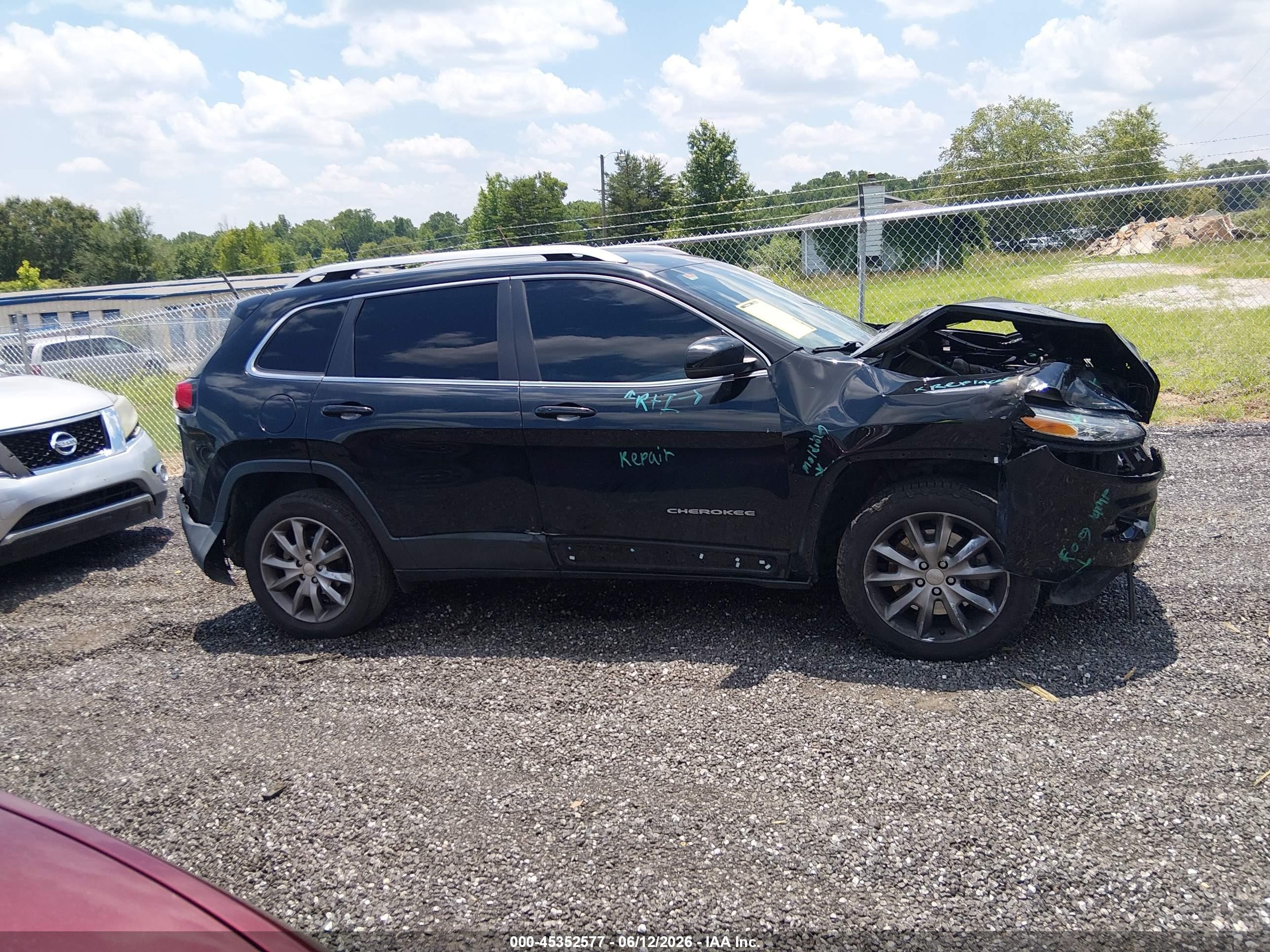 2018 Jeep Cherokee Limited Fwd Black vin: 1C4PJLDB1JD567918
