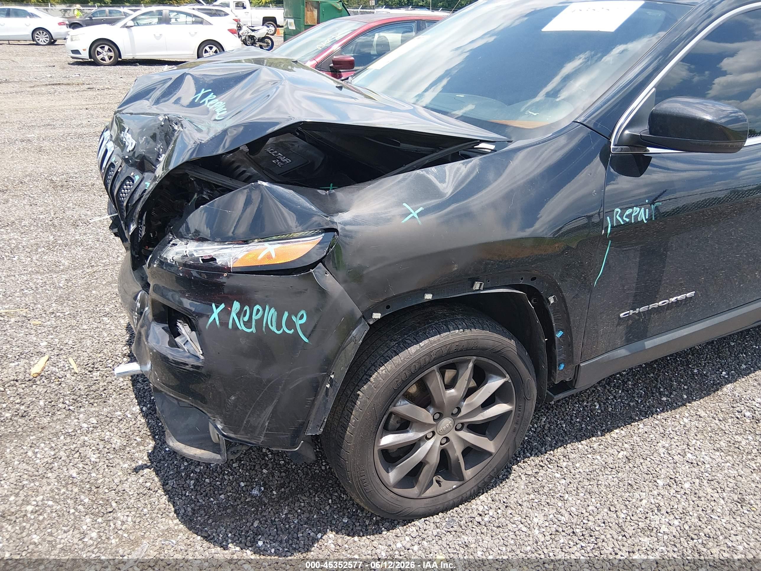 2018 Jeep Cherokee Limited Fwd Black vin: 1C4PJLDB1JD567918