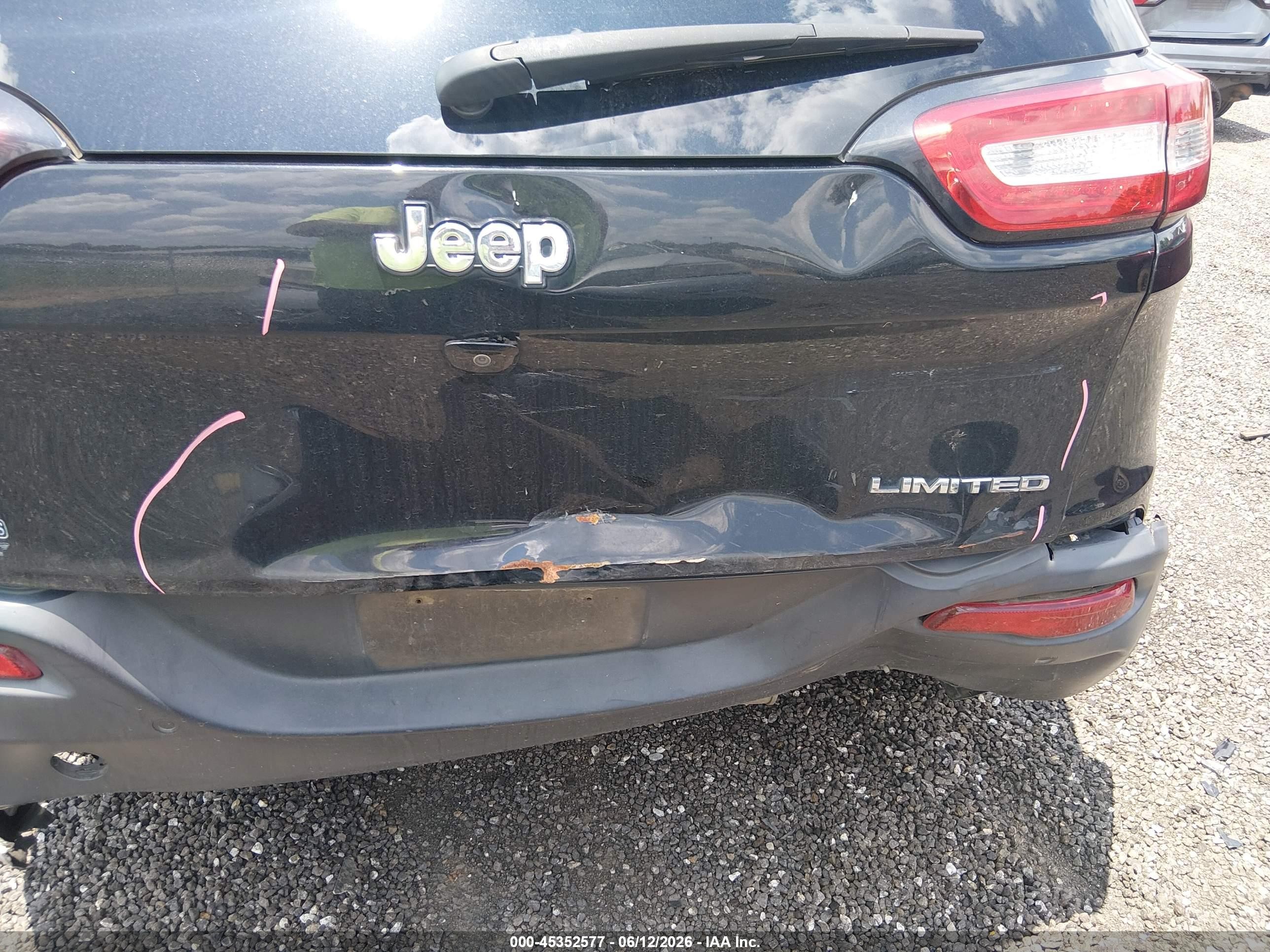 2018 Jeep Cherokee Limited Fwd Black vin: 1C4PJLDB1JD567918