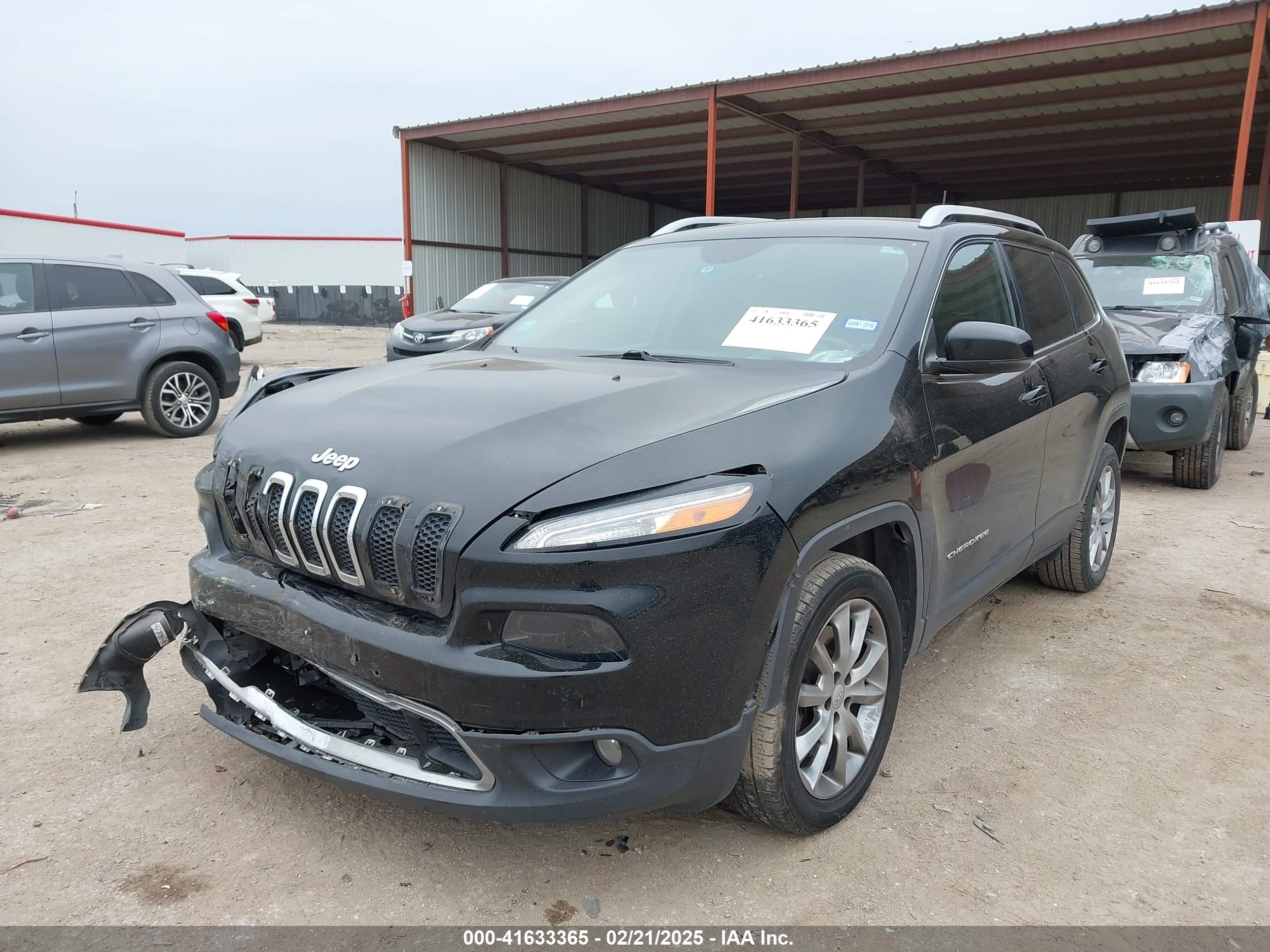 2017 Jeep Cherokee Limited Fwd Black vin: 1C4PJLDB2HD231916