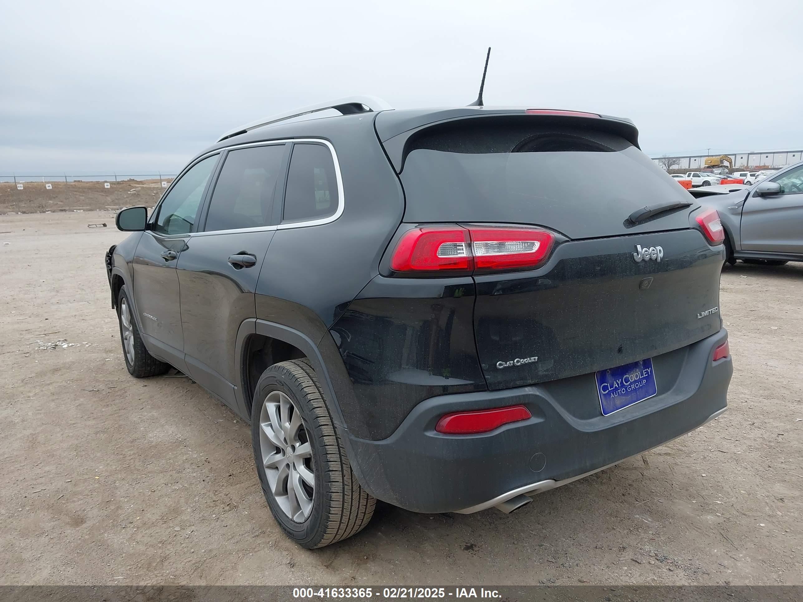 2017 Jeep Cherokee Limited Fwd Black vin: 1C4PJLDB2HD231916