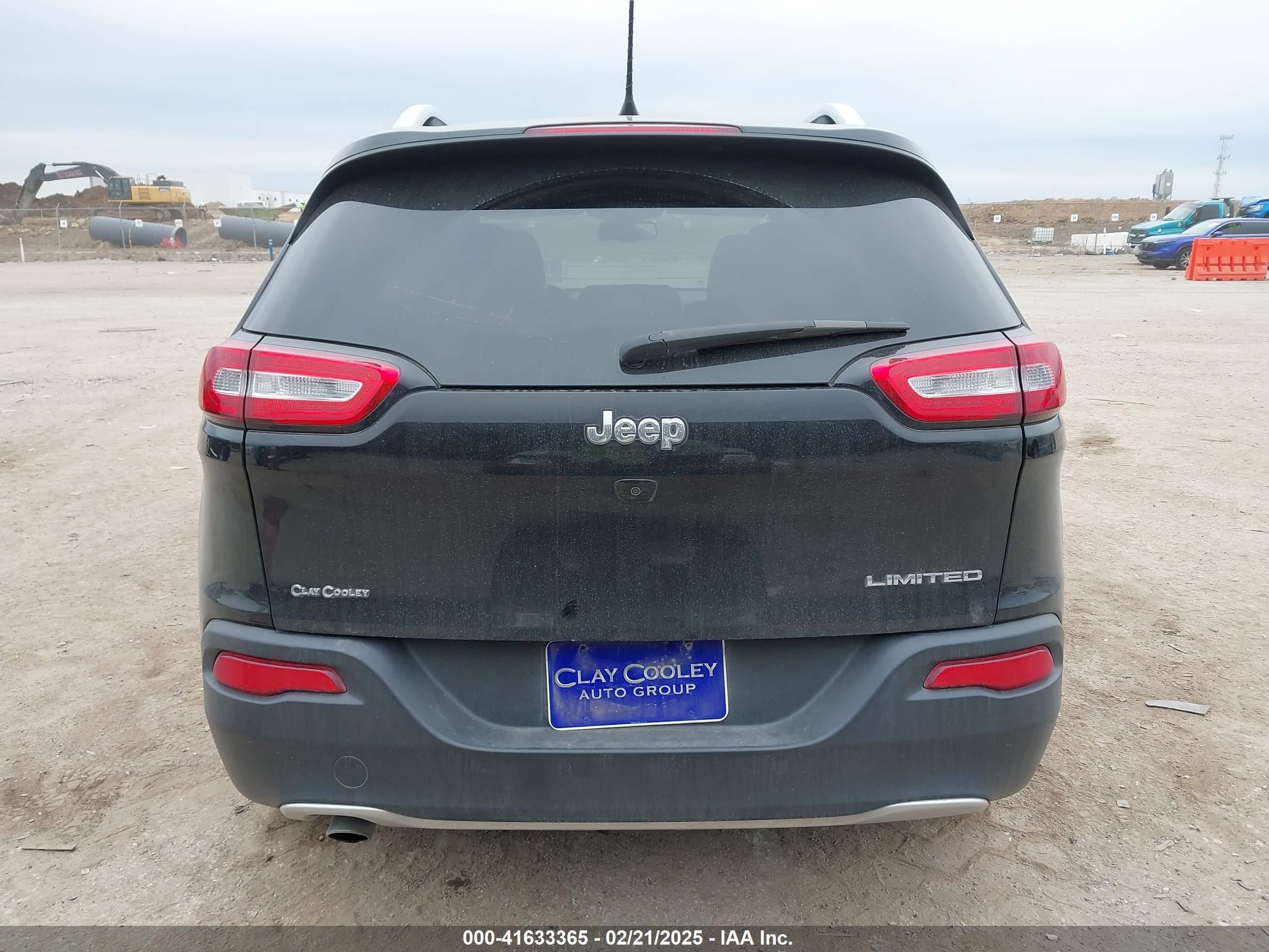 2017 Jeep Cherokee Limited Fwd Black vin: 1C4PJLDB2HD231916