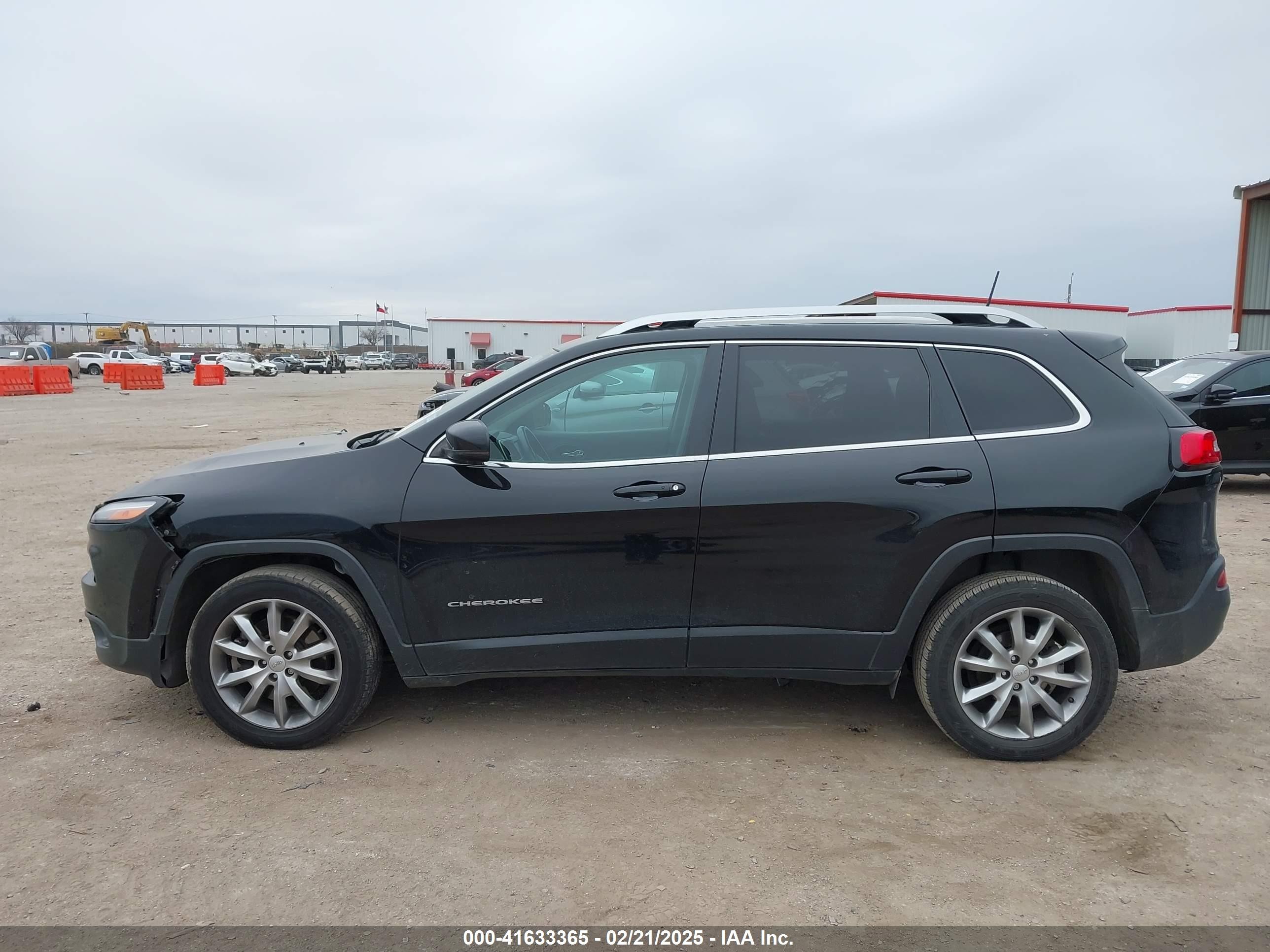 2017 Jeep Cherokee Limited Fwd Black vin: 1C4PJLDB2HD231916
