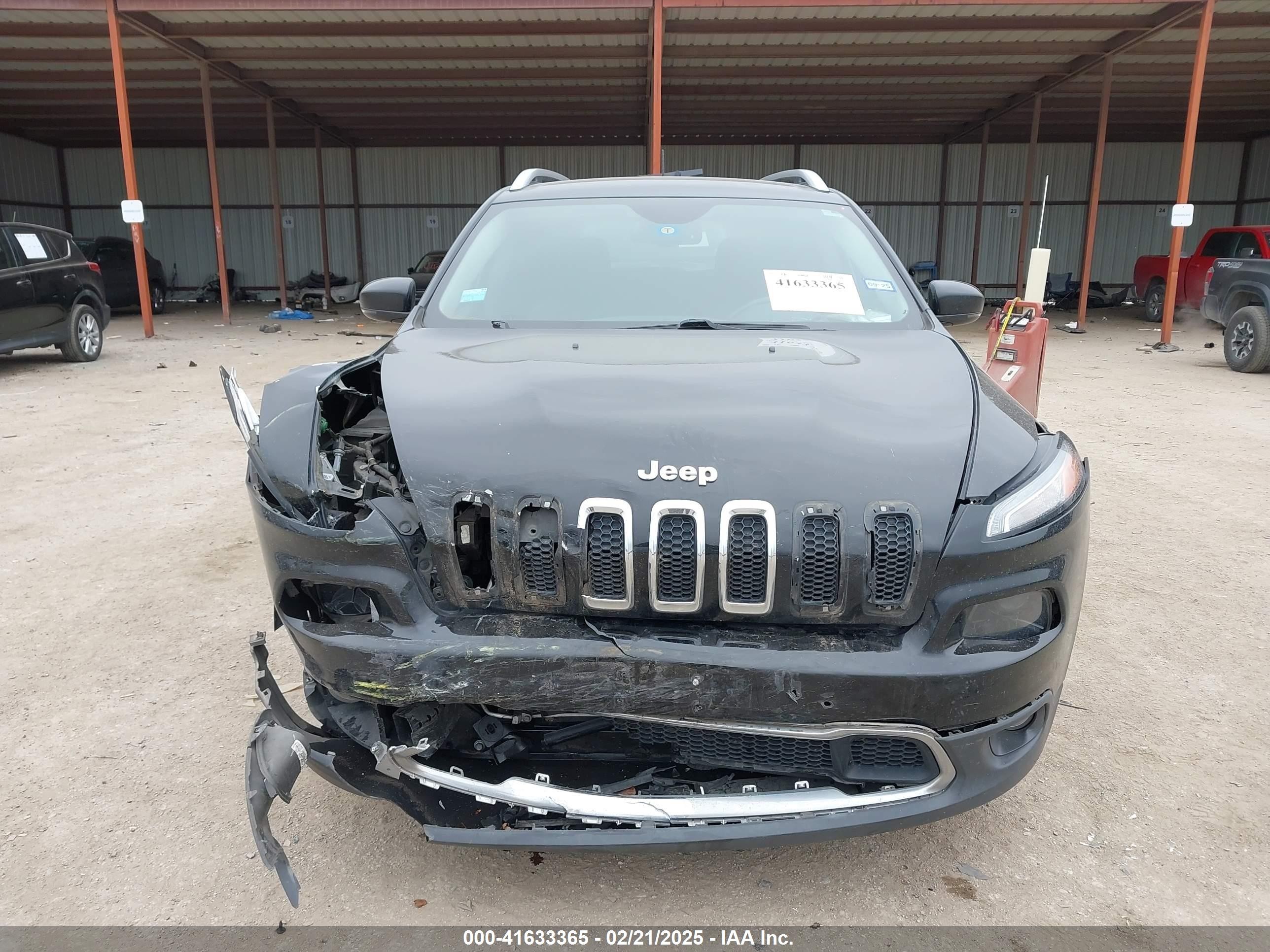 2017 Jeep Cherokee Limited Fwd Black vin: 1C4PJLDB2HD231916