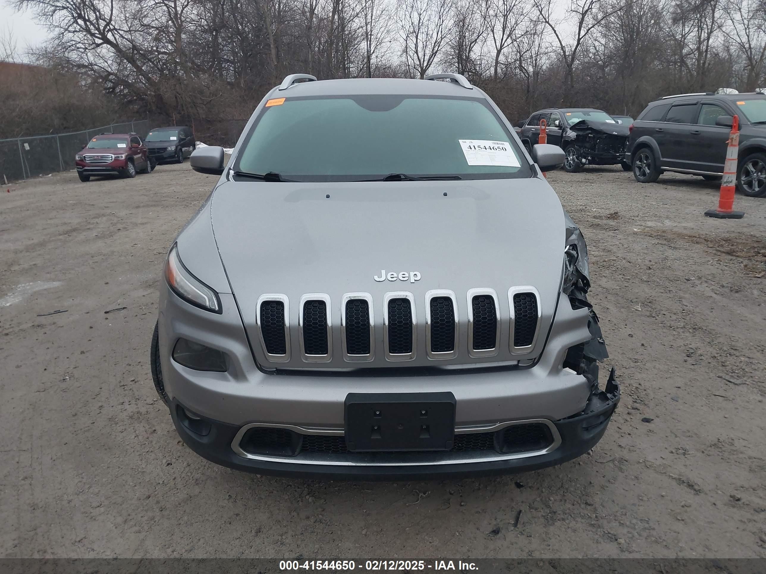 2017 Jeep Cherokee Limited Fwd Gray vin: 1C4PJLDB2HW517656