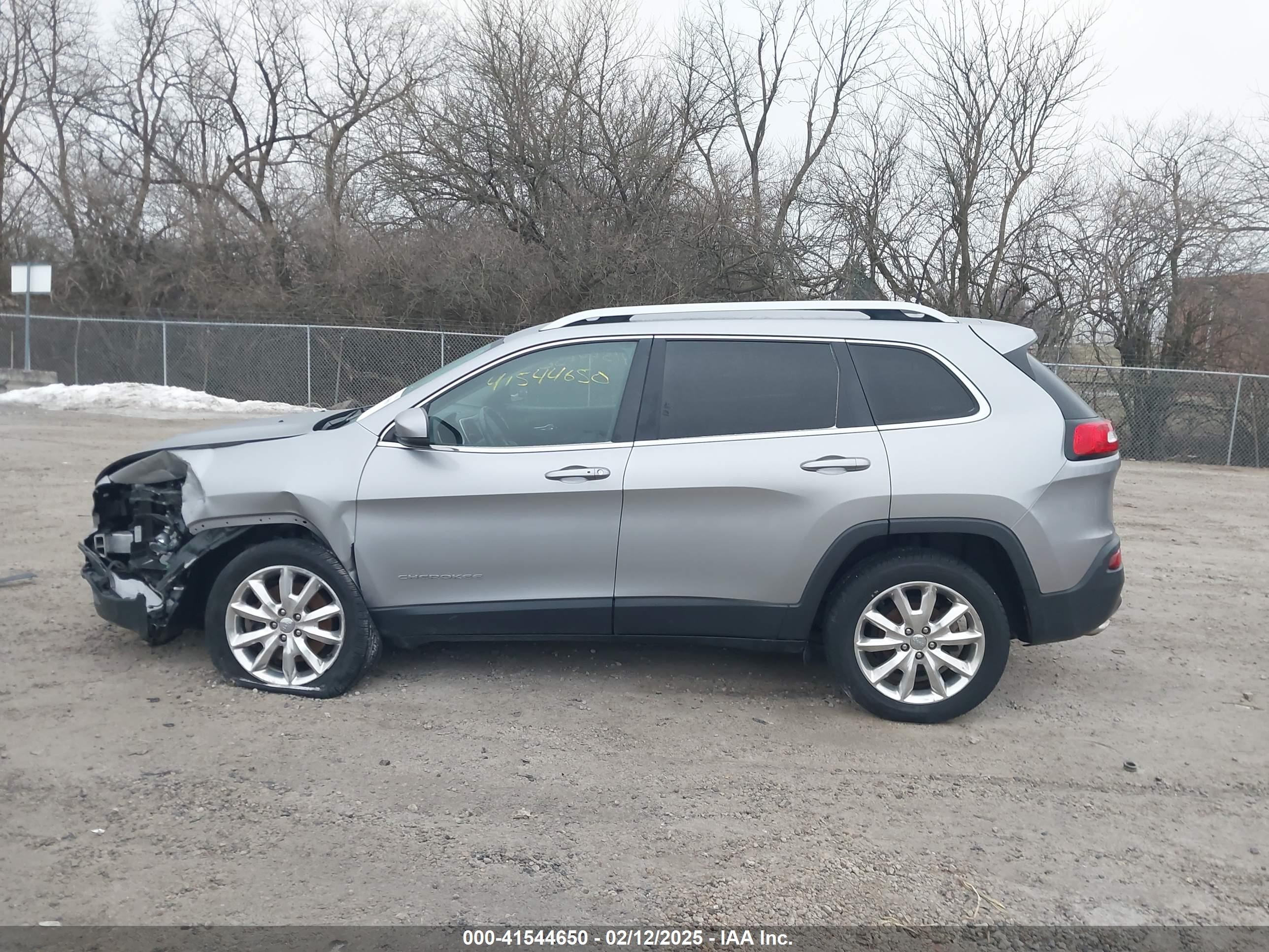 2017 Jeep Cherokee Limited Fwd Gray vin: 1C4PJLDB2HW517656