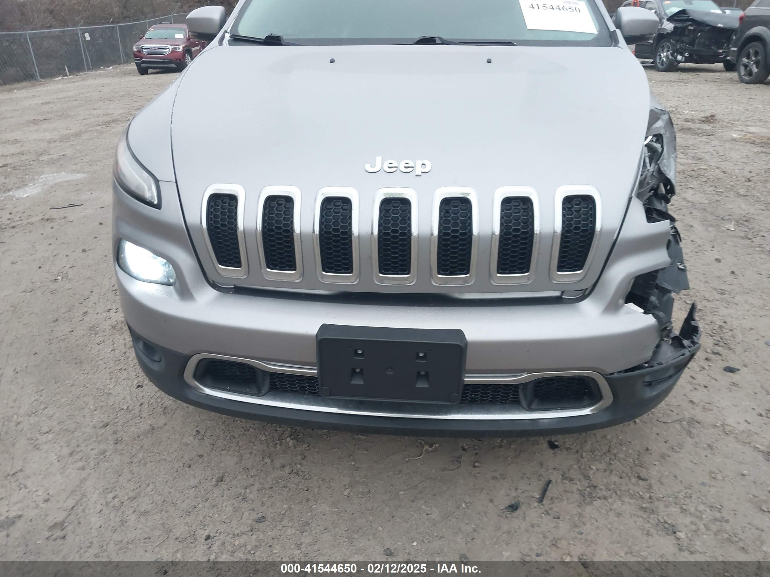 2017 Jeep Cherokee Limited Fwd Gray vin: 1C4PJLDB2HW517656