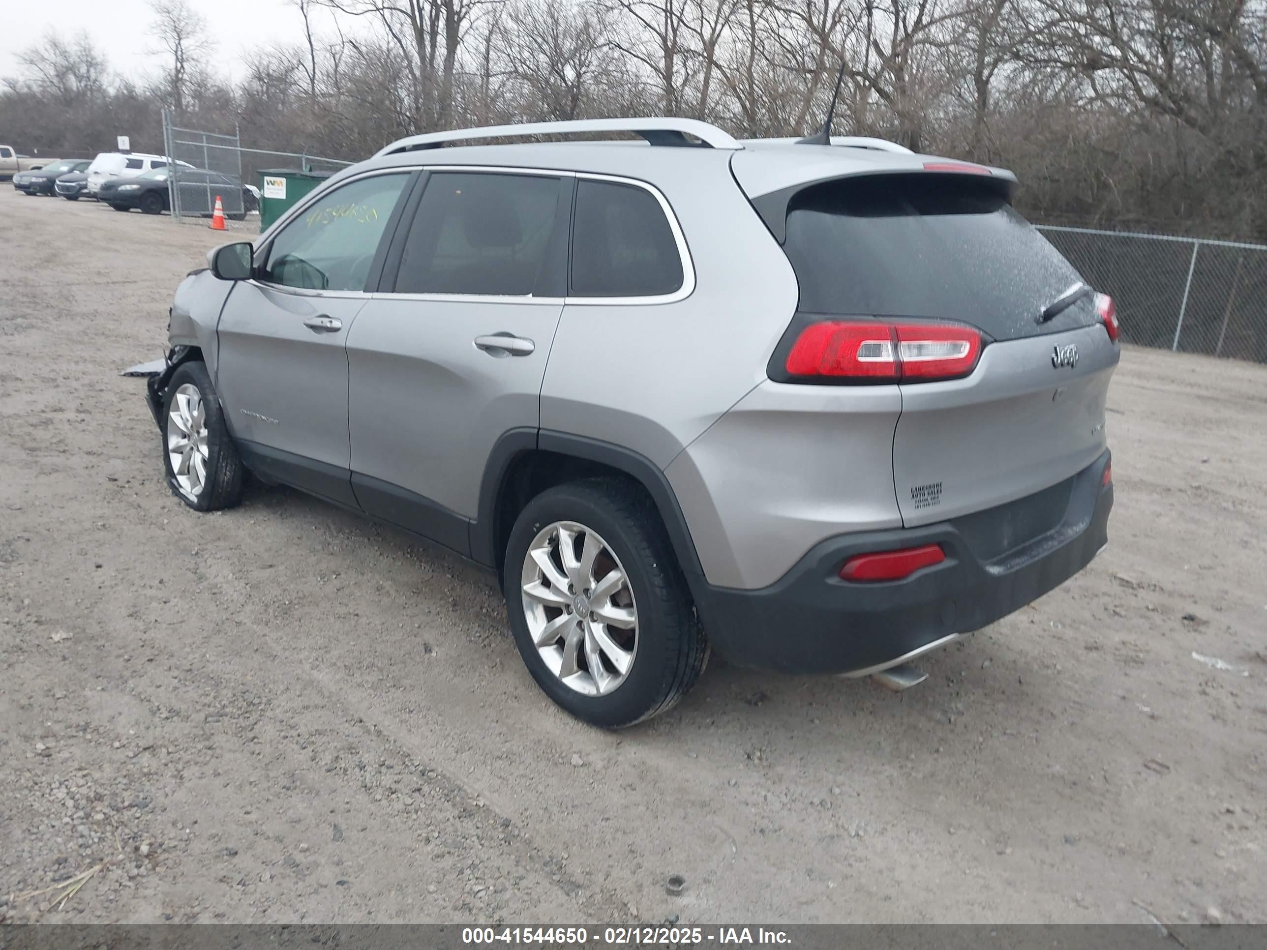 2017 Jeep Cherokee Limited Fwd Gray vin: 1C4PJLDB2HW517656