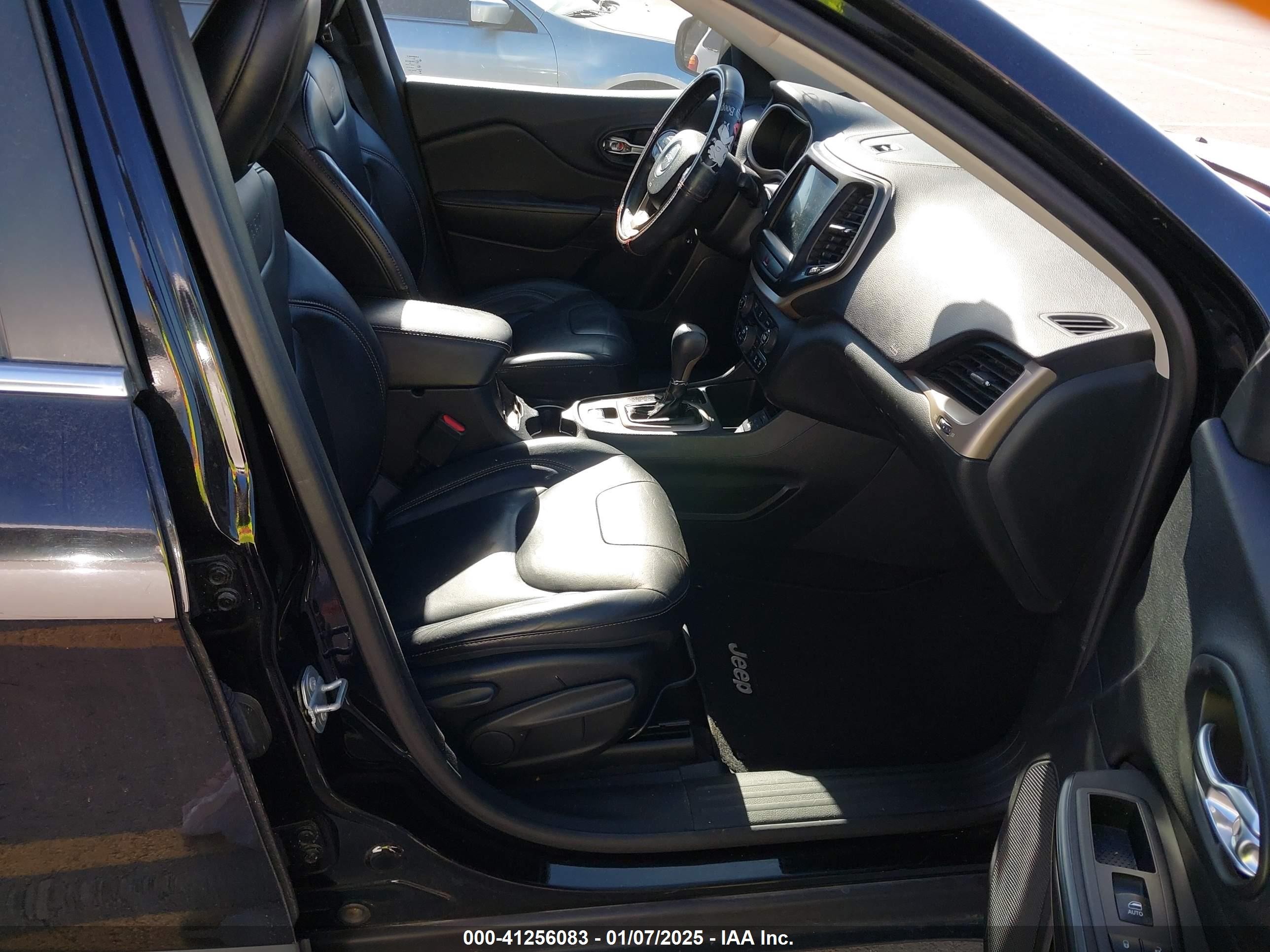 2017 Jeep Cherokee Limited Fwd Black vin: 1C4PJLDB2HW522632