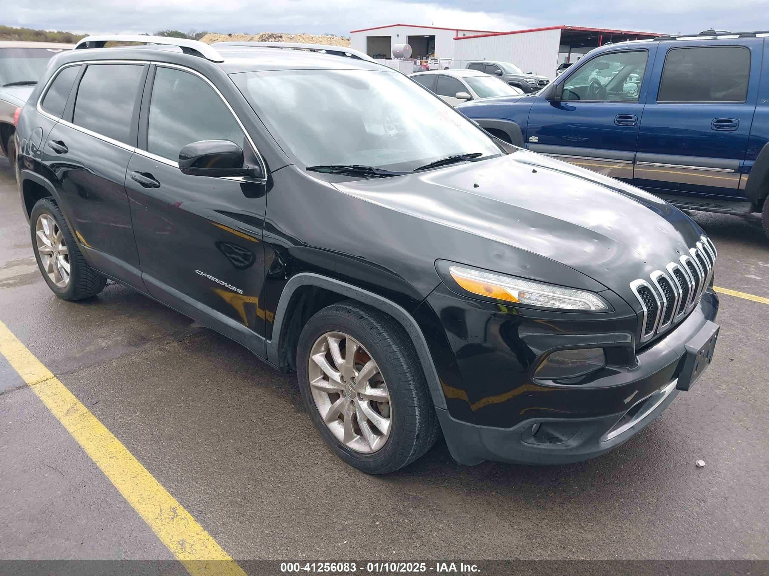 2017 Jeep Cherokee Limited Fwd Black vin: 1C4PJLDB2HW522632
