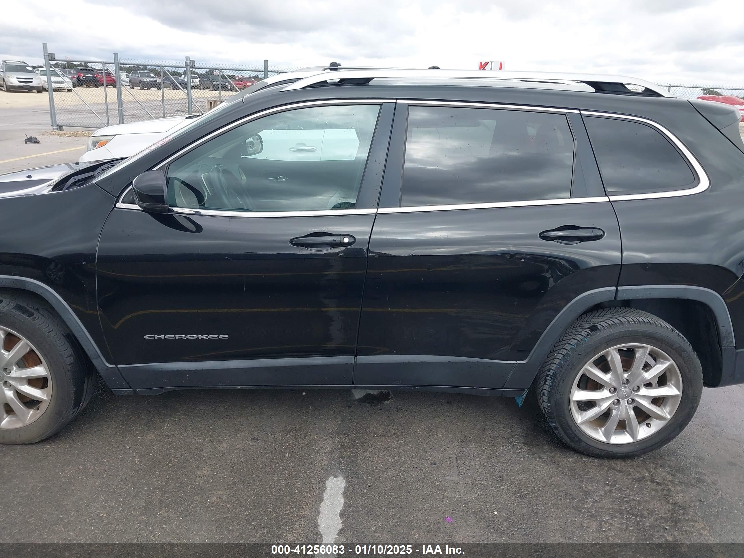 2017 Jeep Cherokee Limited Fwd Black vin: 1C4PJLDB2HW522632