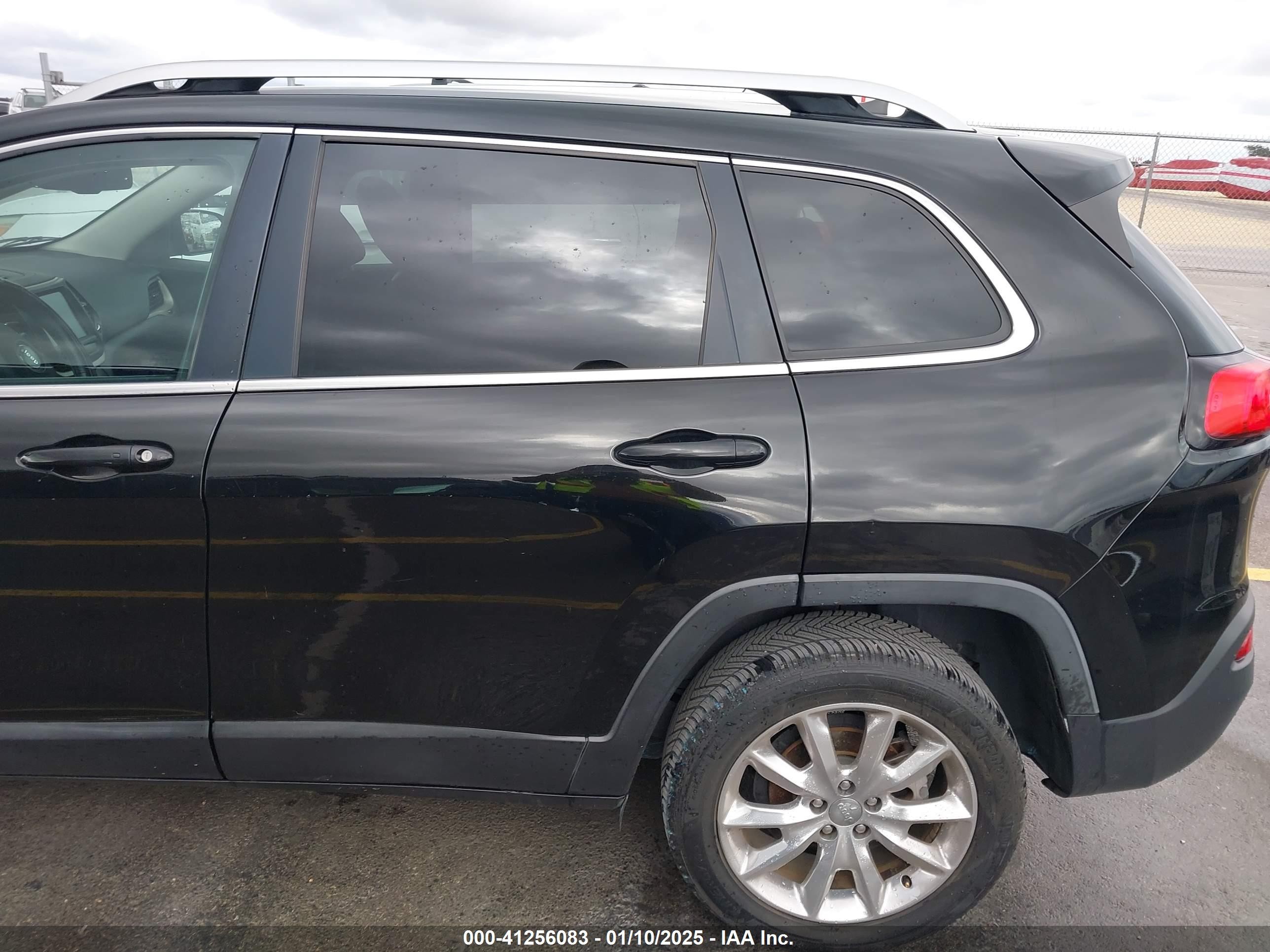 2017 Jeep Cherokee Limited Fwd Black vin: 1C4PJLDB2HW522632