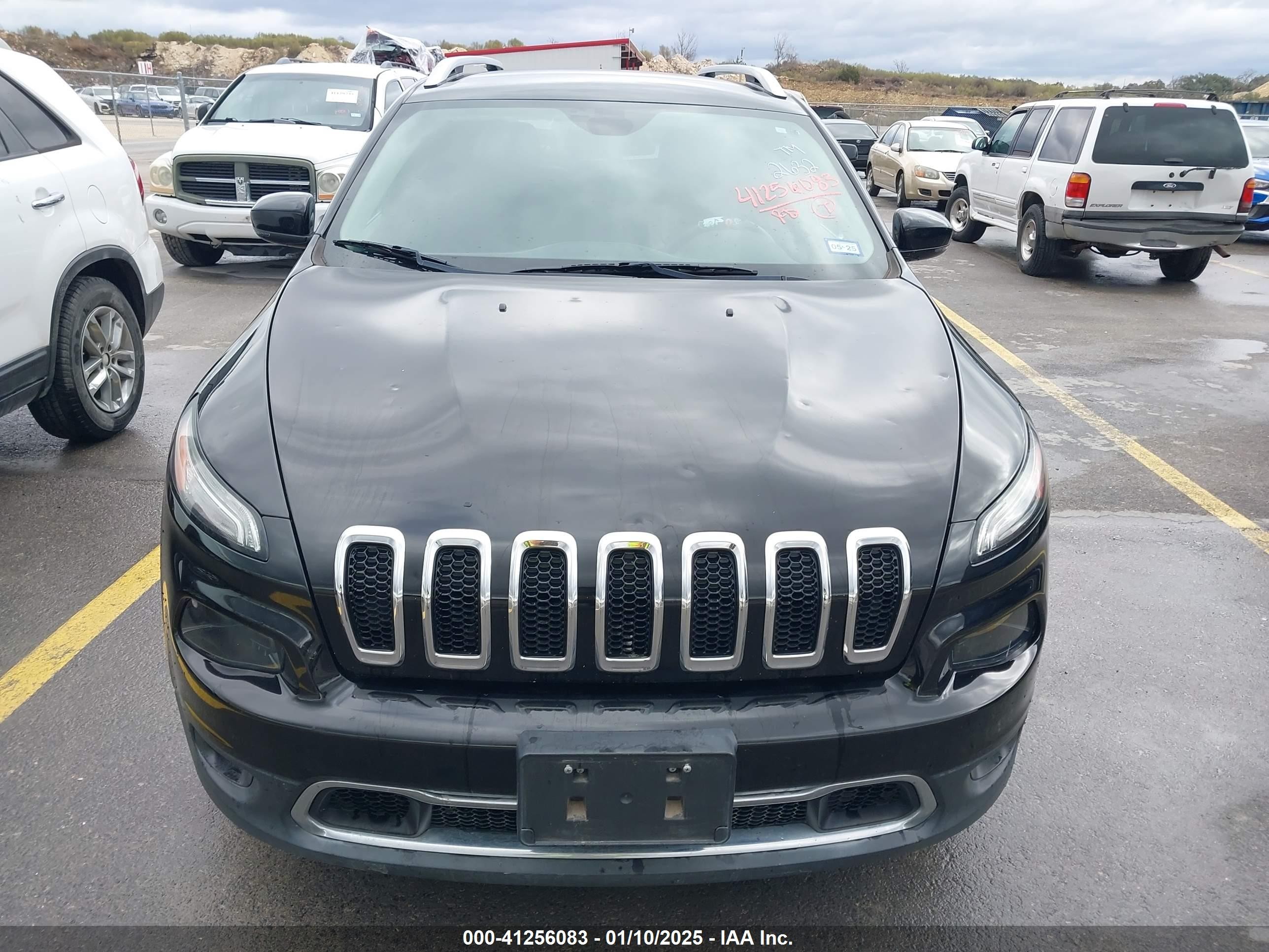 2017 Jeep Cherokee Limited Fwd Black vin: 1C4PJLDB2HW522632