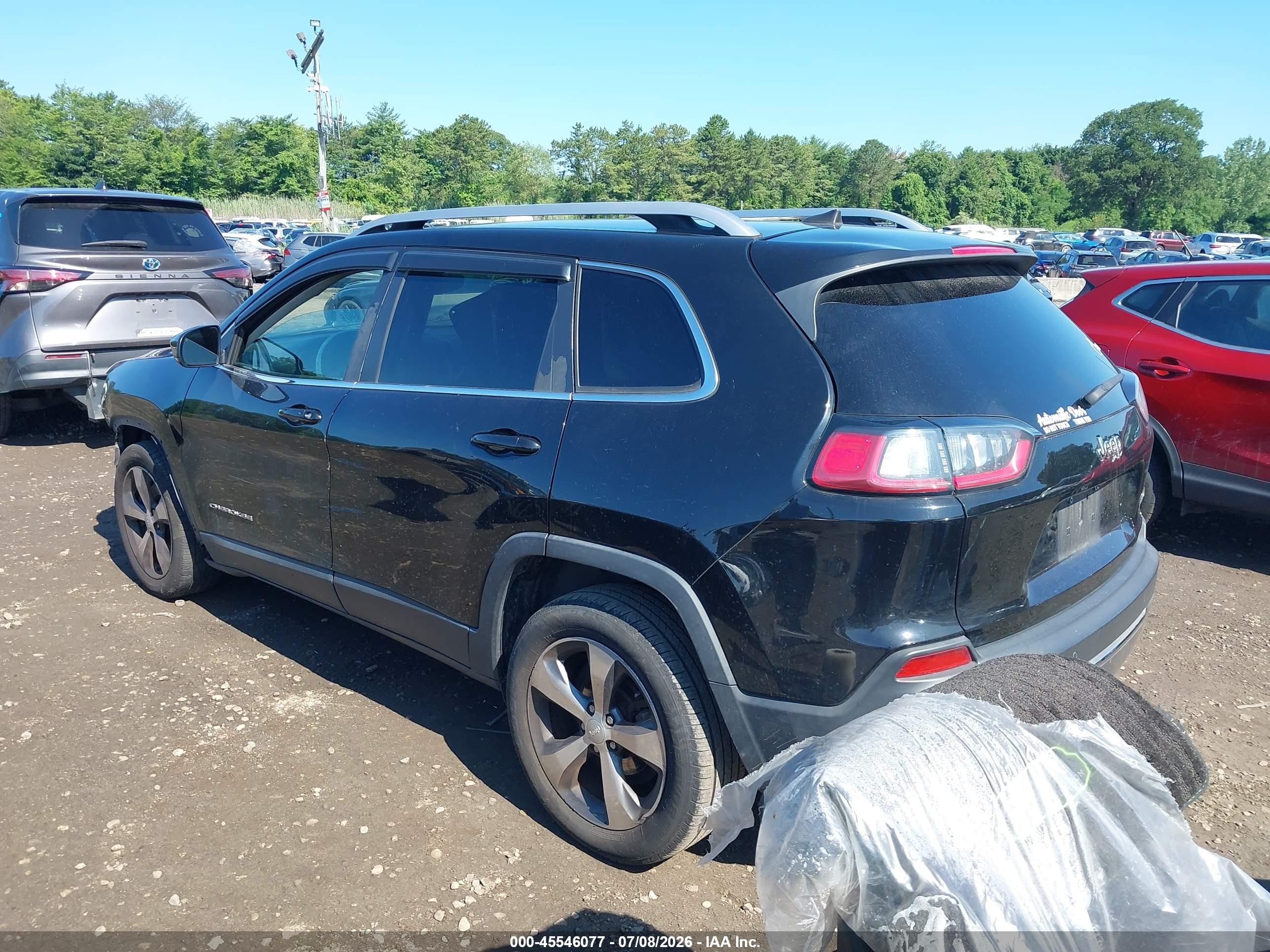 2019 Jeep Cherokee Limited Fwd Black vin: 1C4PJLDB2KD433968