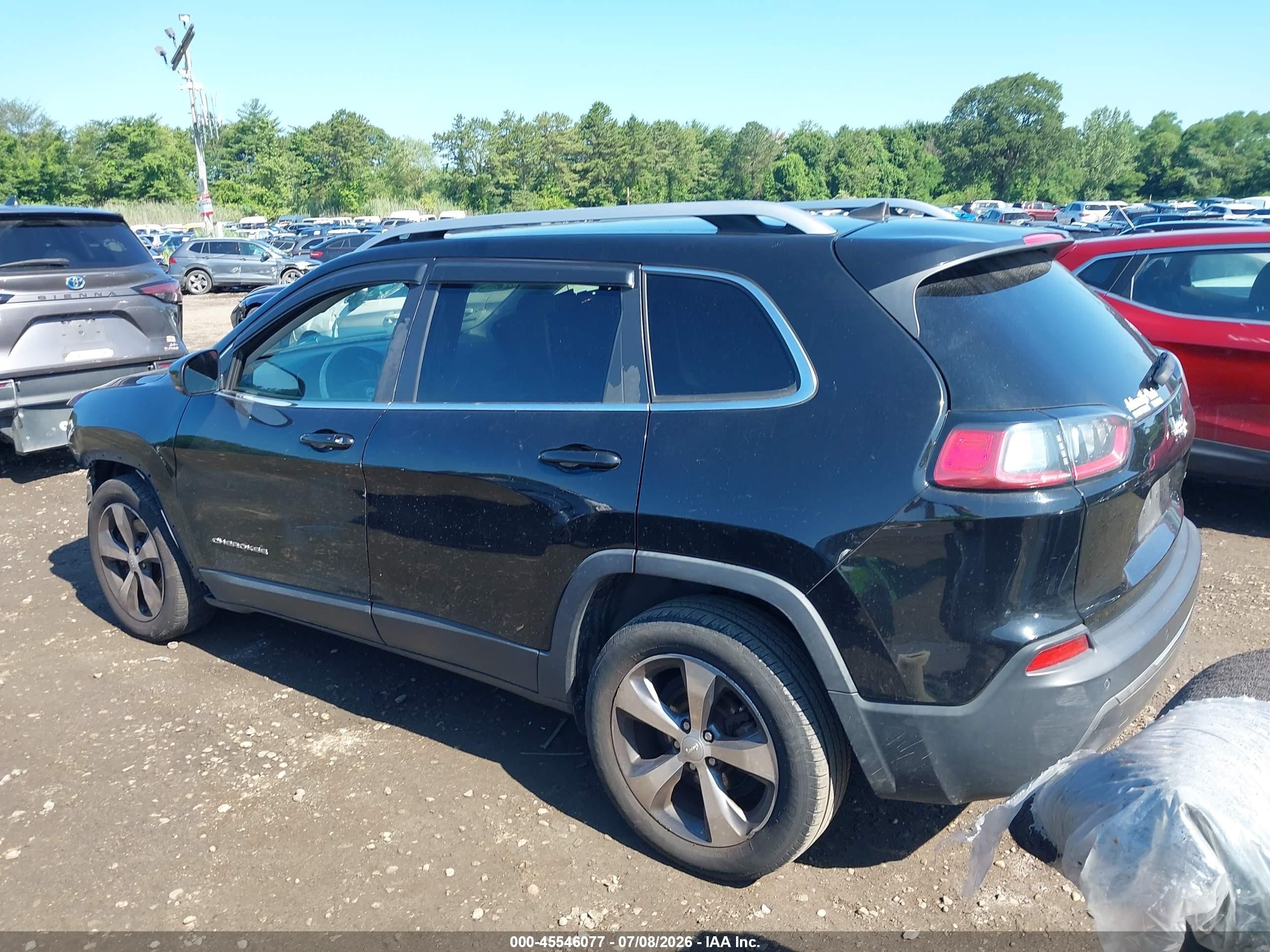 2019 Jeep Cherokee Limited Fwd Black vin: 1C4PJLDB2KD433968
