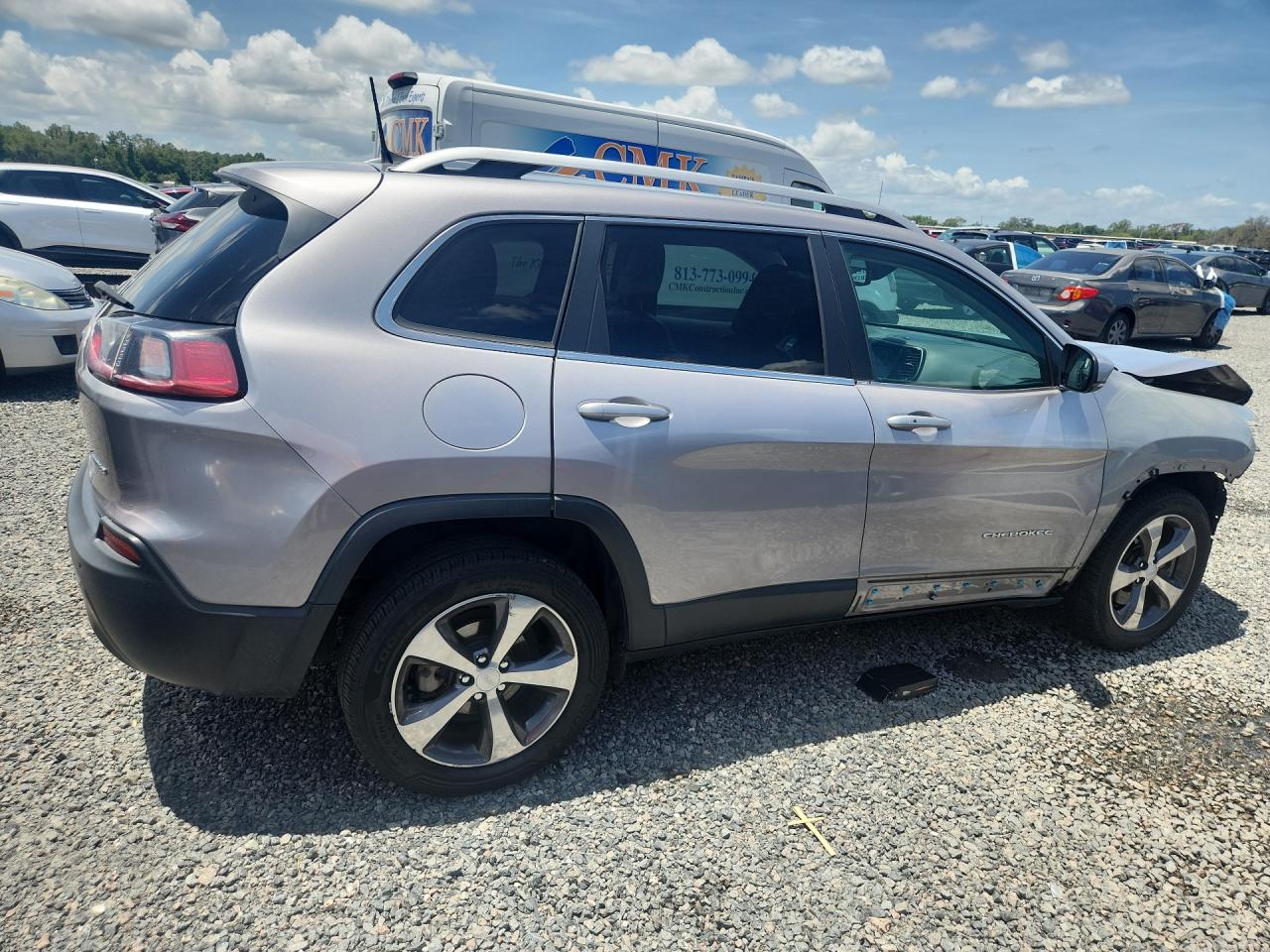 2020 Jeep Cherokee Limited Silver vin: 1C4PJLDB2LD505009