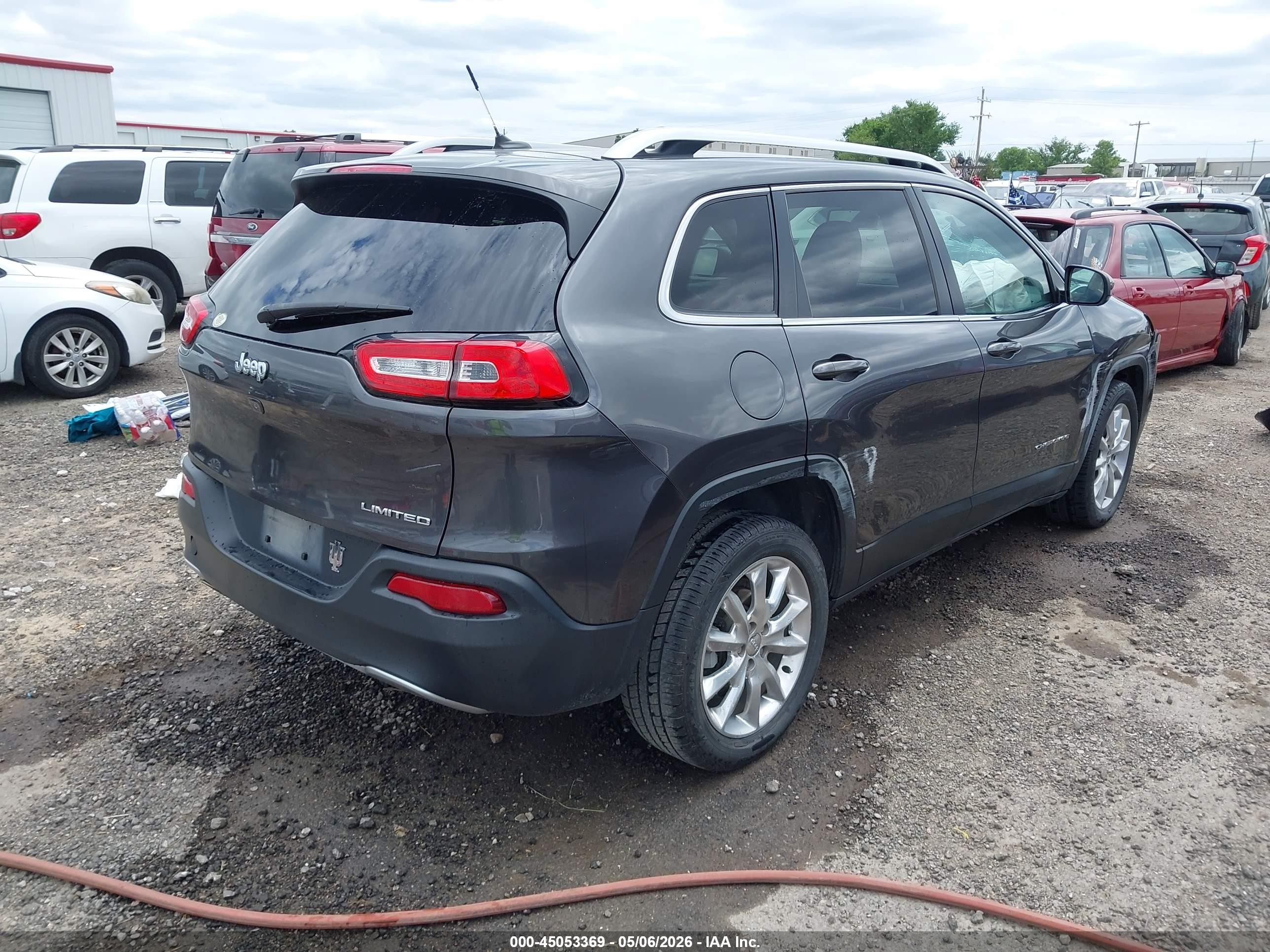2014 Jeep Cherokee Limited Gray vin: 1C4PJLDB3EW148365
