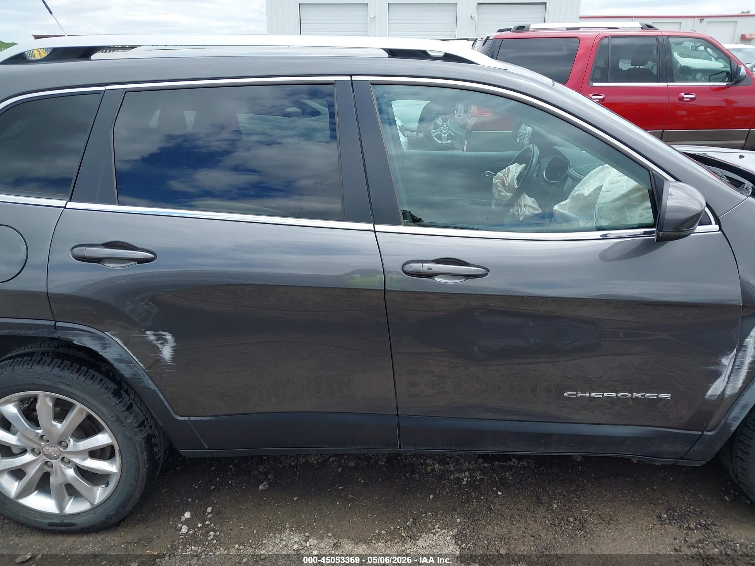 2014 Jeep Cherokee Limited Gray vin: 1C4PJLDB3EW148365