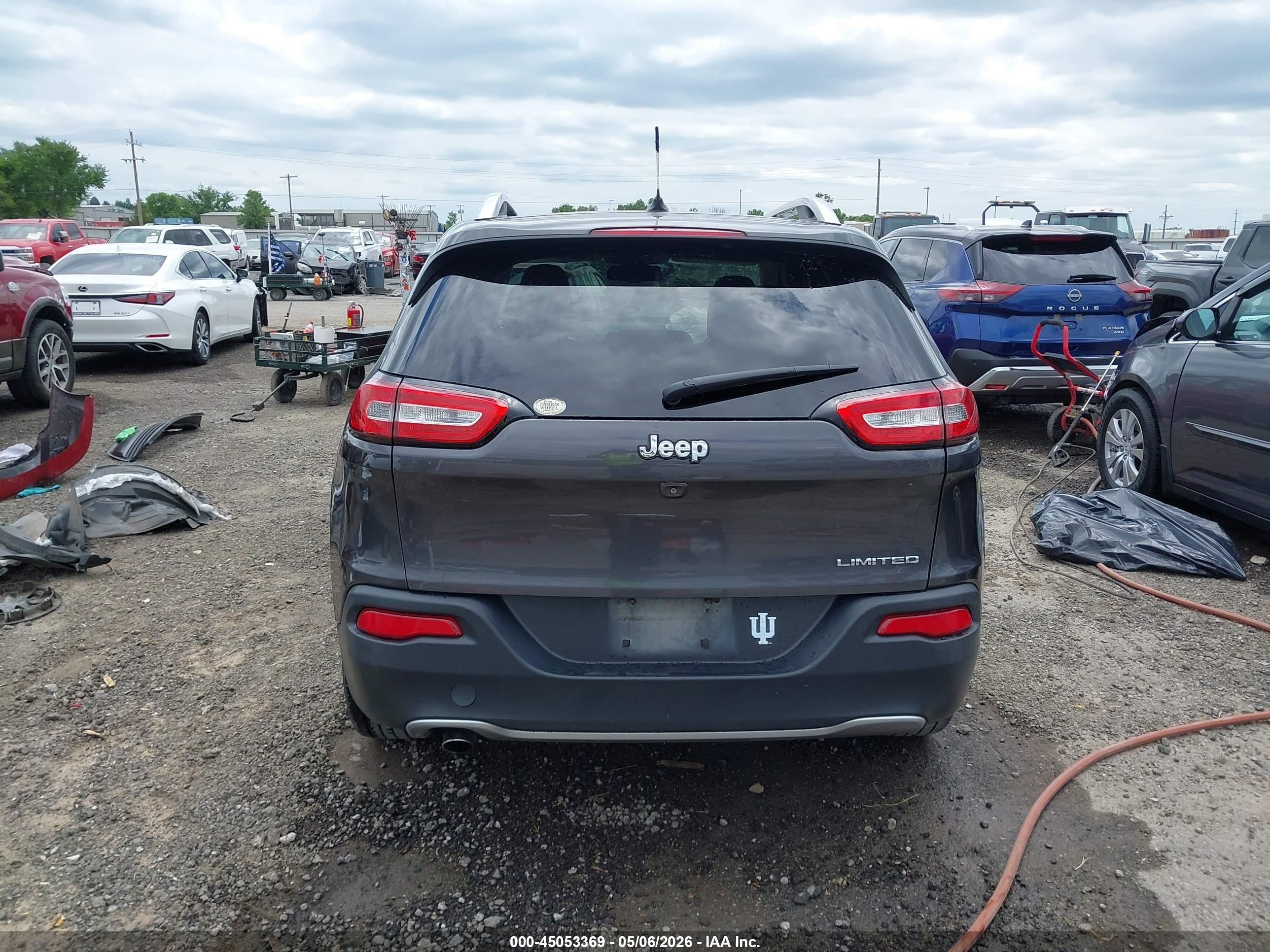 2014 Jeep Cherokee Limited Gray vin: 1C4PJLDB3EW148365