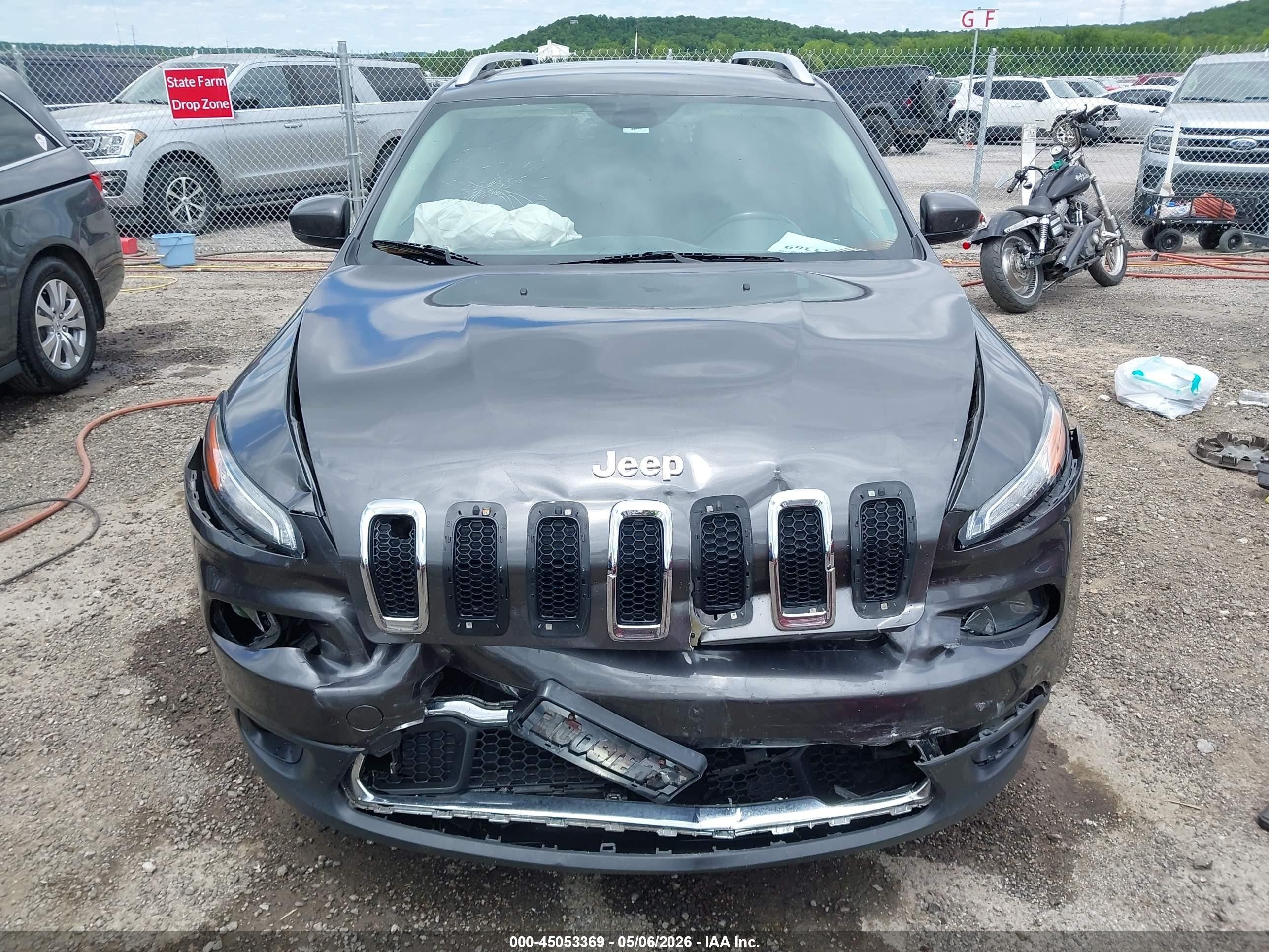 2014 Jeep Cherokee Limited Gray vin: 1C4PJLDB3EW148365