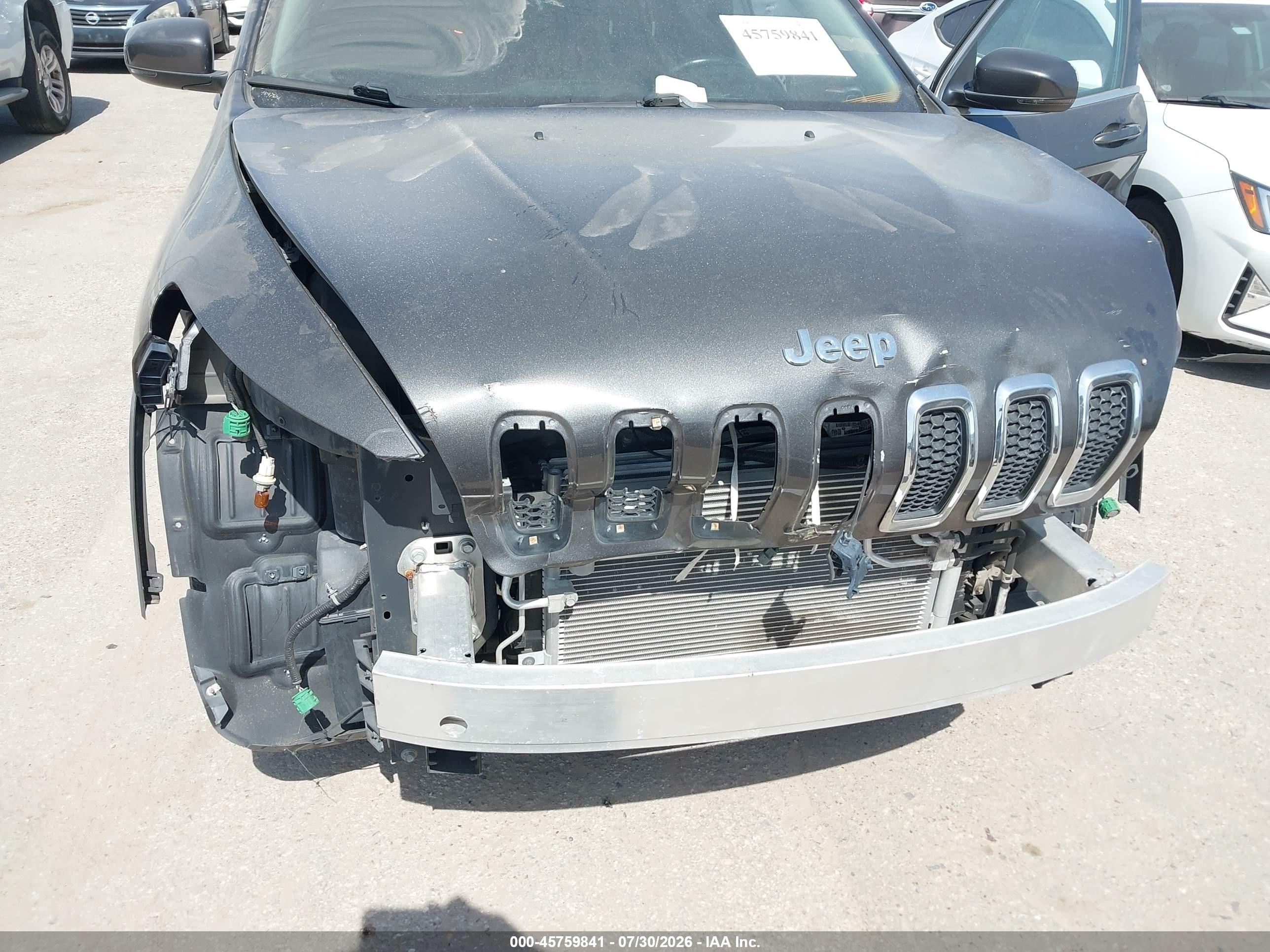 2014 Jeep Cherokee Limited Серый vin: 1C4PJLDB3EW194164