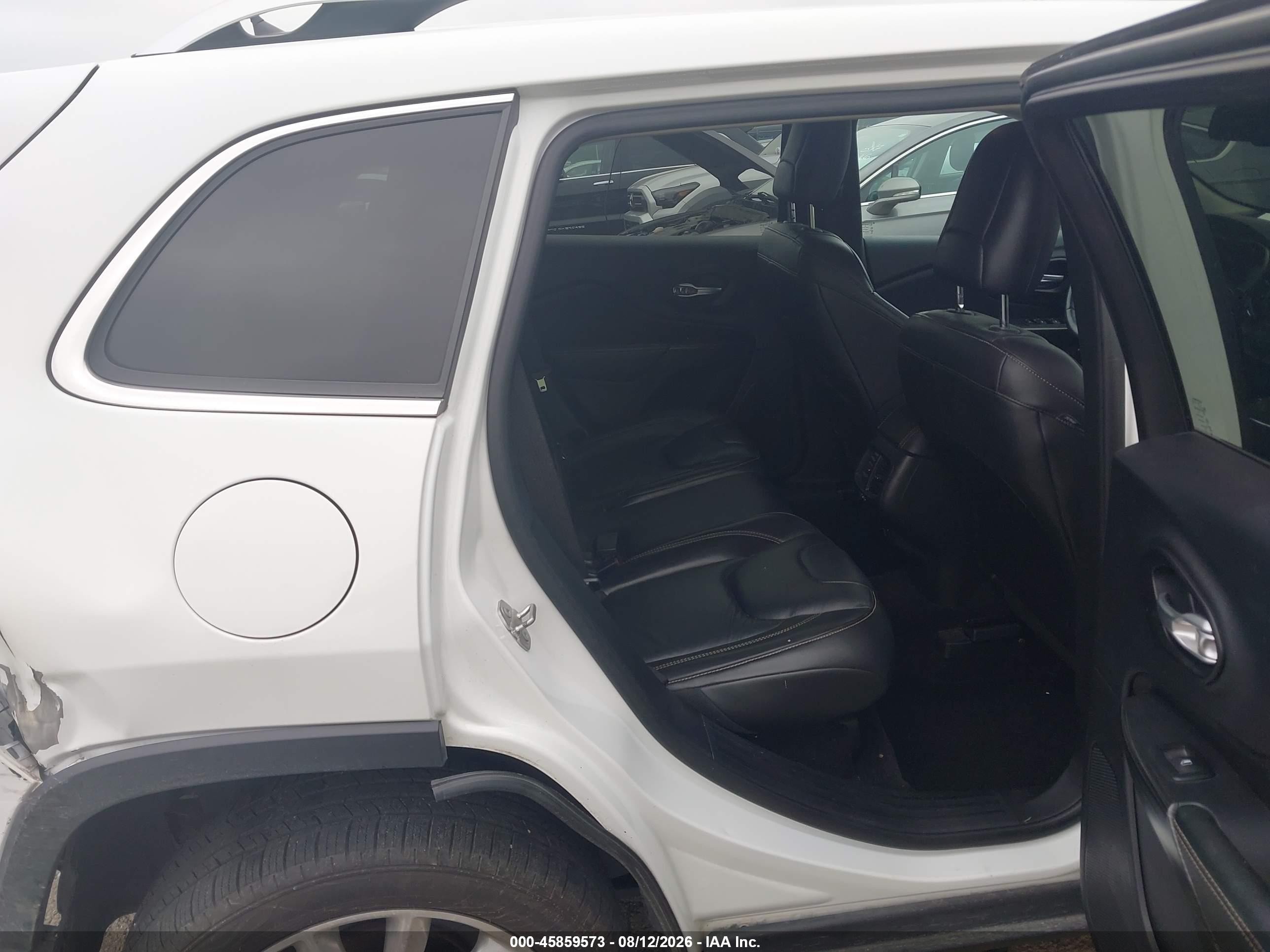 2015 Jeep Cherokee Limited White vin: 1C4PJLDB3FW732895