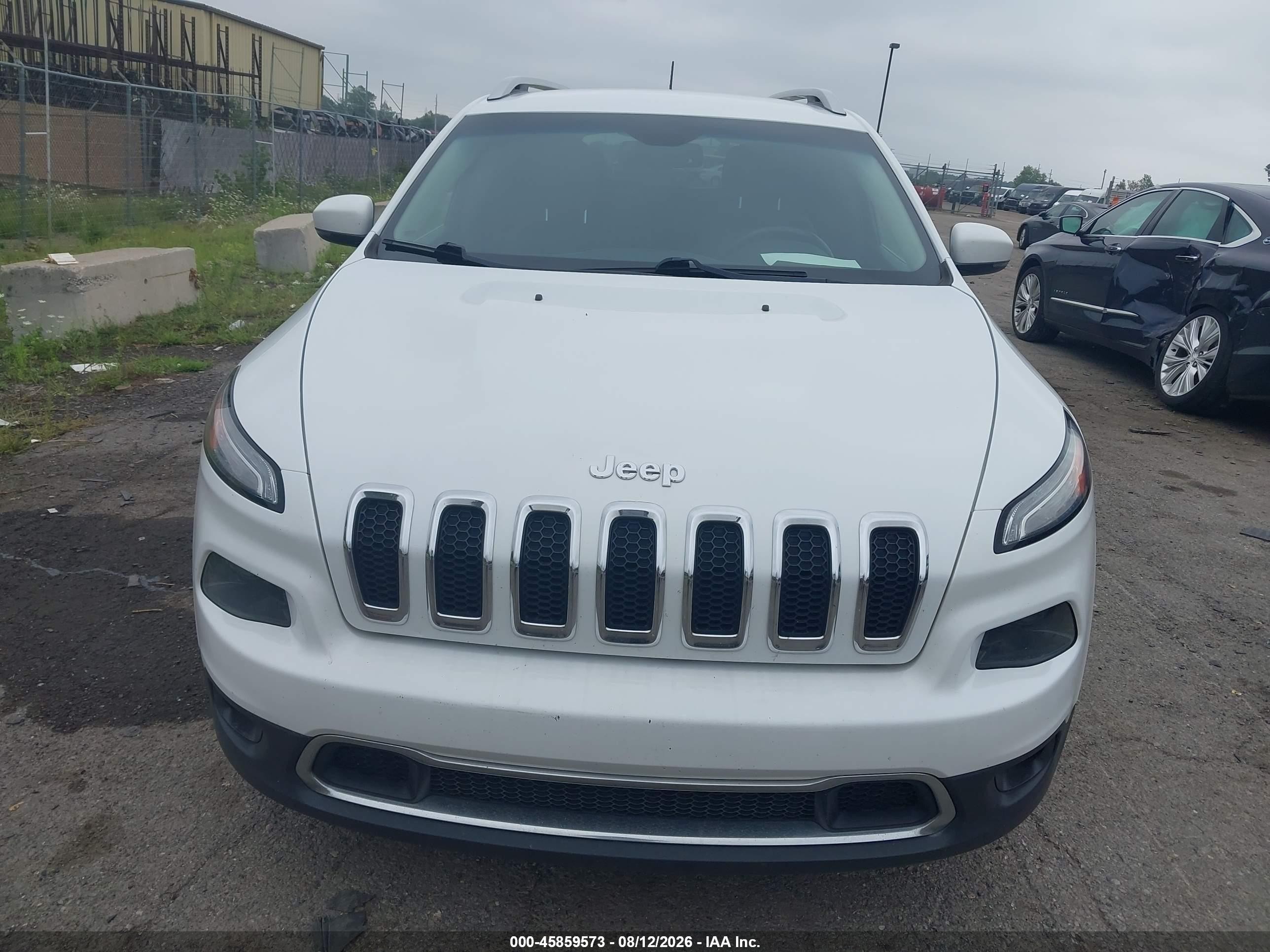 2015 Jeep Cherokee Limited White vin: 1C4PJLDB3FW732895