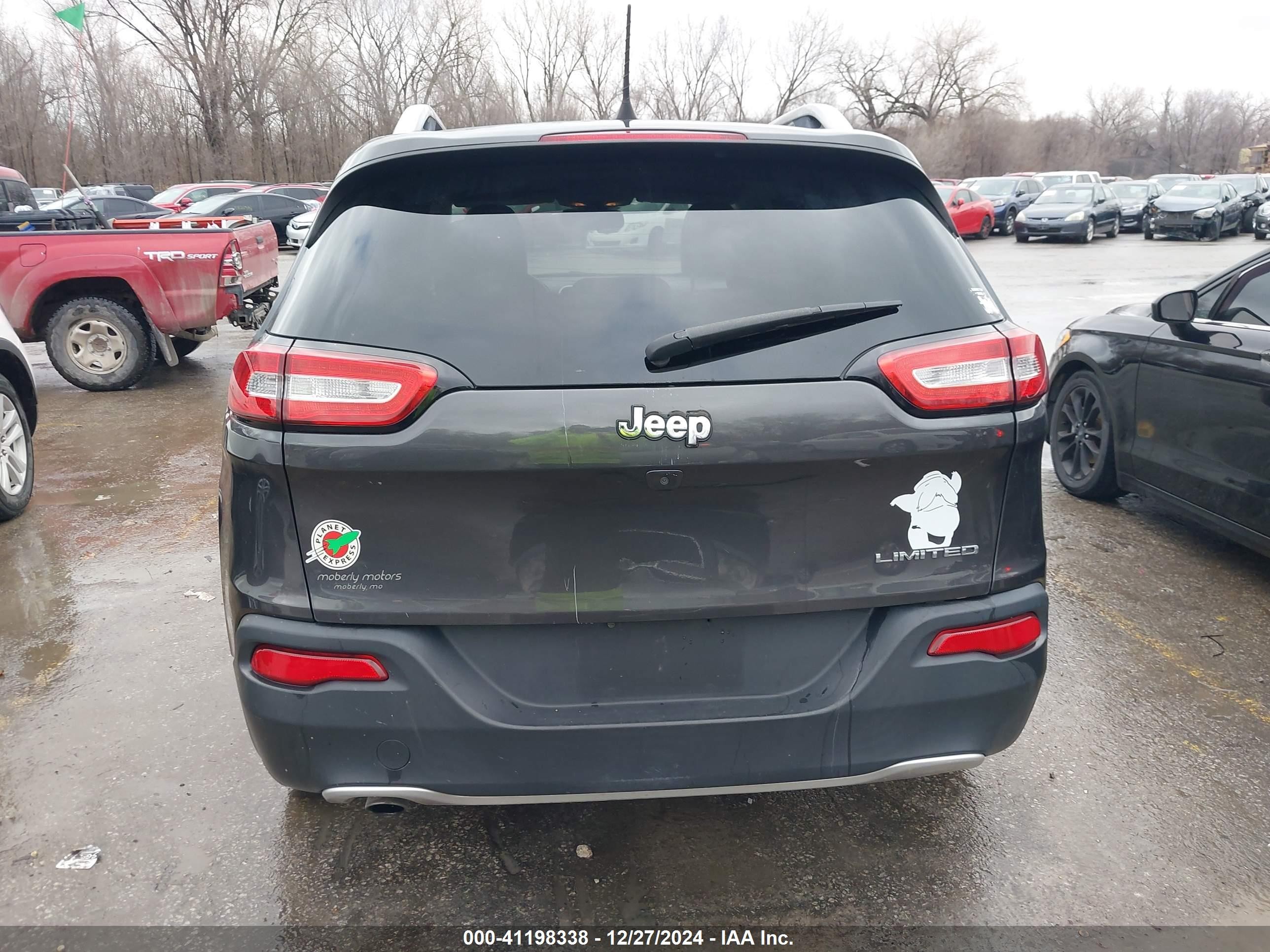 2017 Jeep Cherokee Limited Fwd Серый vin: 1C4PJLDB3HW518184