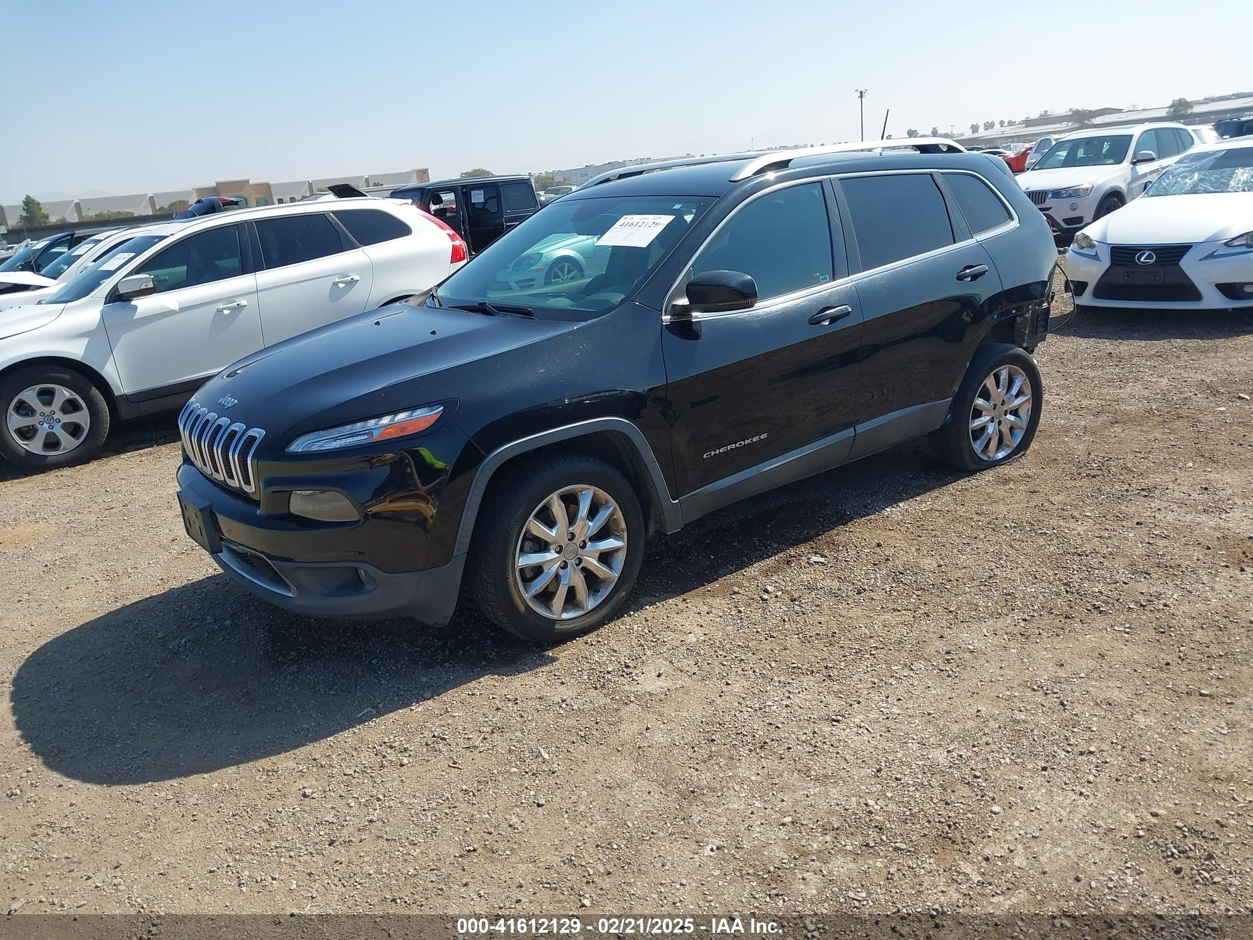 2017 Jeep Cherokee Limited Fwd Black vin: 1C4PJLDB3HW523076