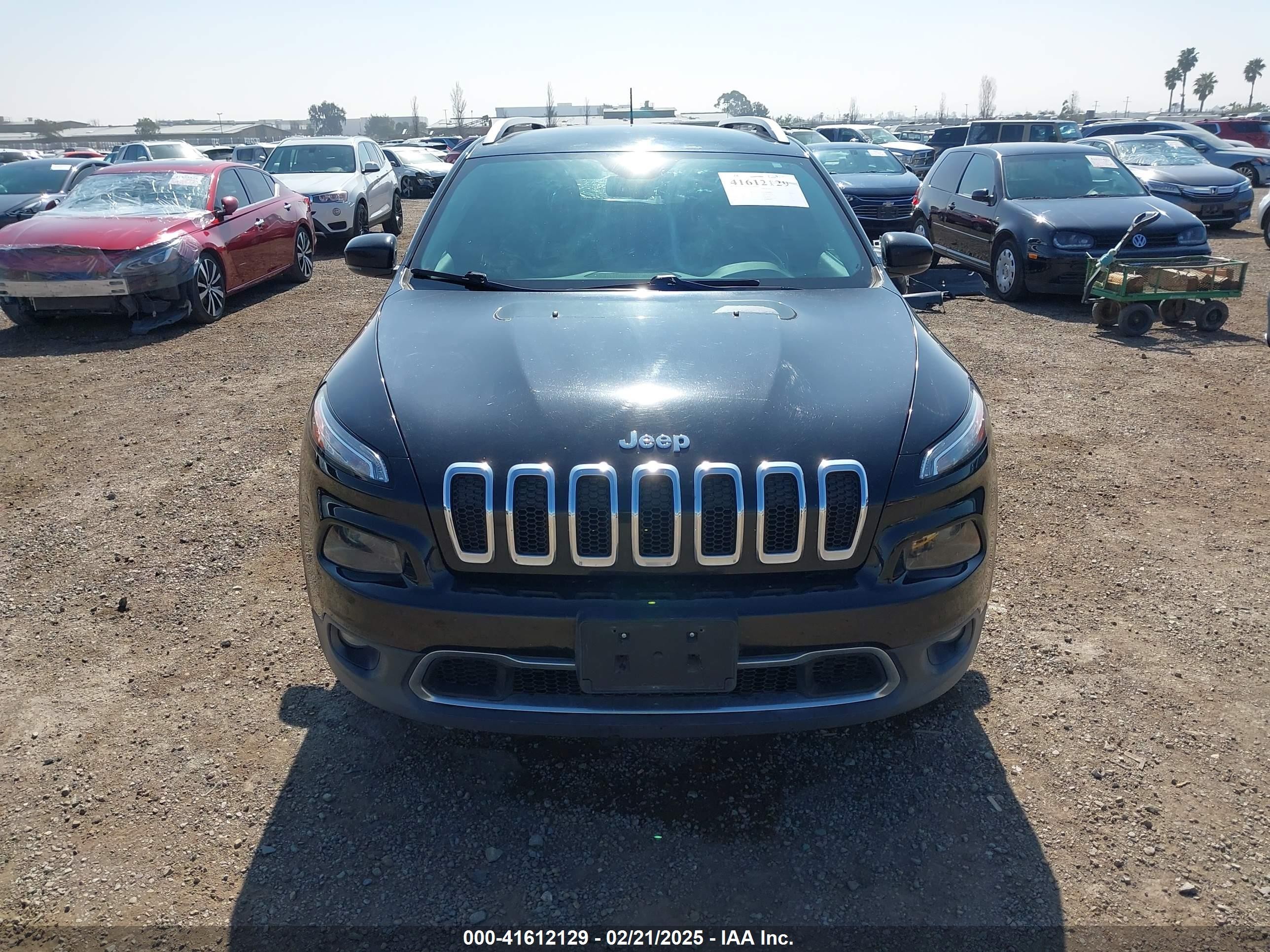 2017 Jeep Cherokee Limited Fwd Black vin: 1C4PJLDB3HW523076