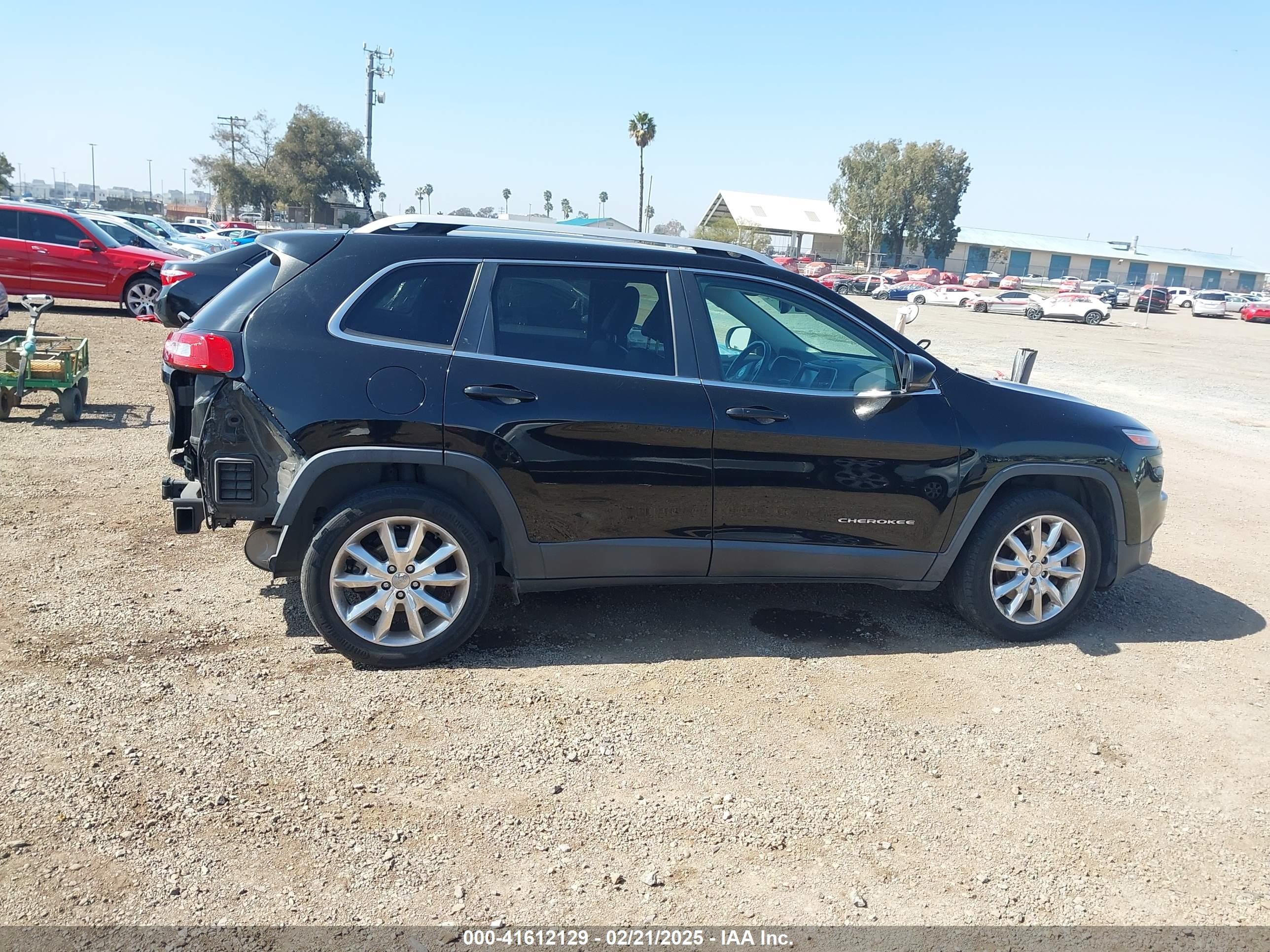 2017 Jeep Cherokee Limited Fwd Black vin: 1C4PJLDB3HW523076