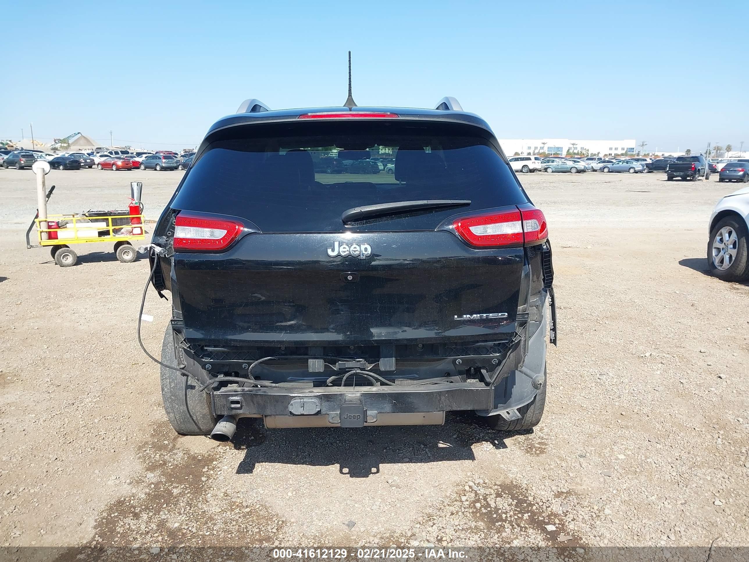 2017 Jeep Cherokee Limited Fwd Black vin: 1C4PJLDB3HW523076