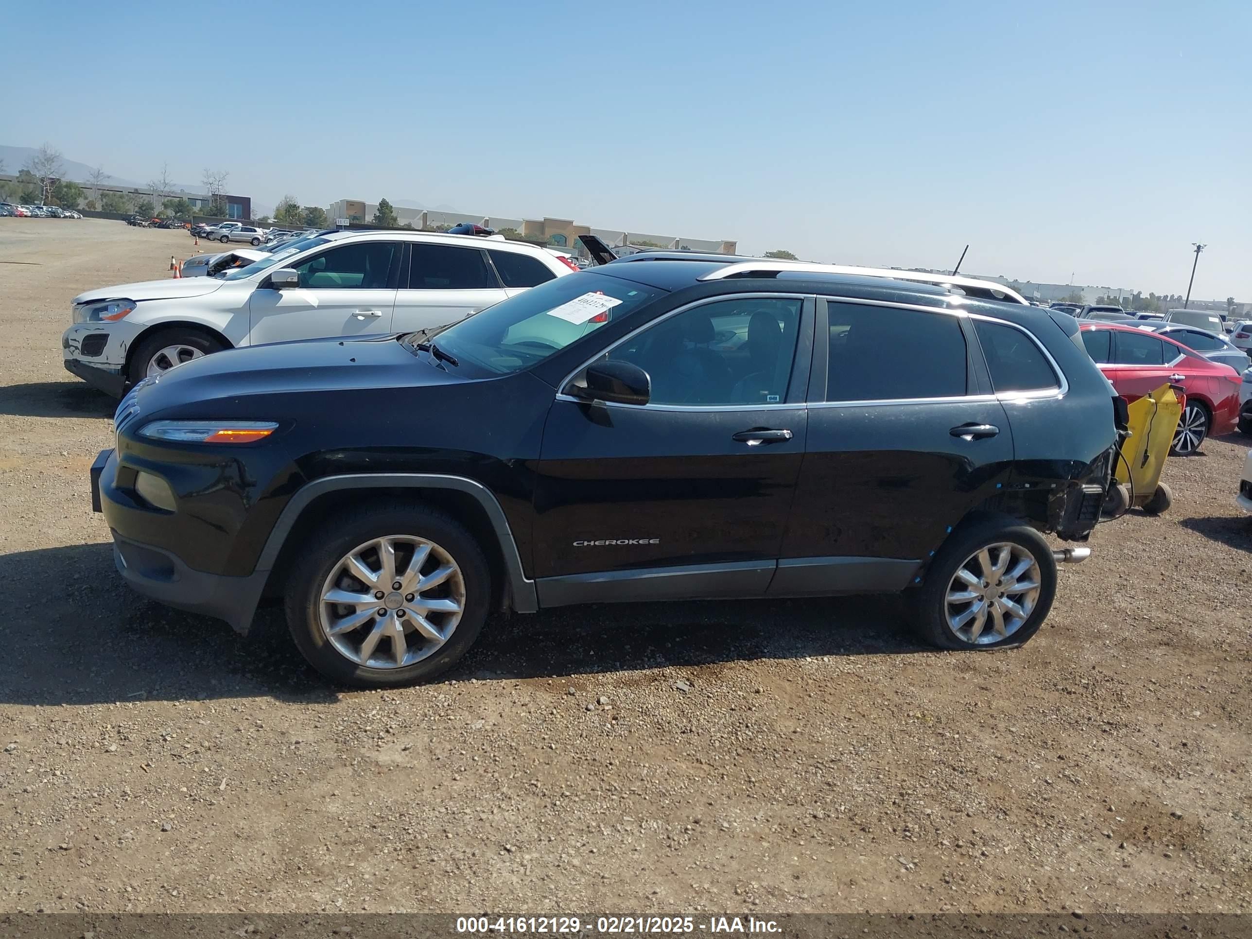 2017 Jeep Cherokee Limited Fwd Black vin: 1C4PJLDB3HW523076