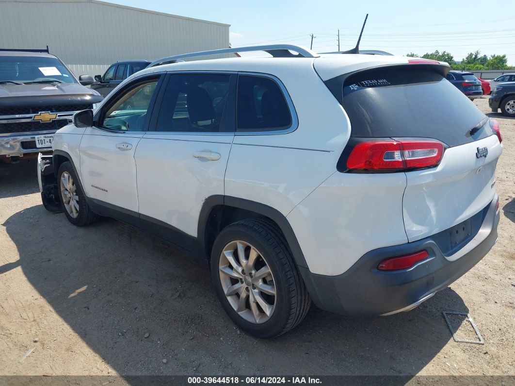 2017 Jeep Cherokee Limited Fwd White vin: 1C4PJLDB3HW525992