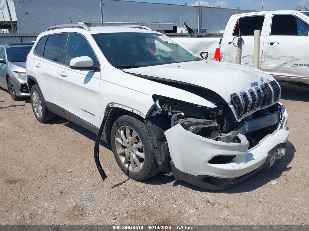 2017 Jeep Cherokee Limited Fwd White vin: 1C4PJLDB3HW525992