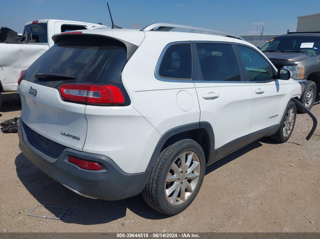 2017 Jeep Cherokee Limited Fwd White vin: 1C4PJLDB3HW525992