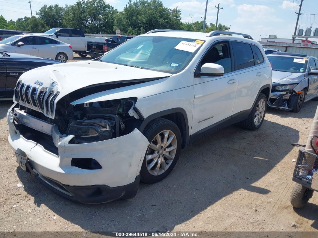 2017 Jeep Cherokee Limited Fwd White vin: 1C4PJLDB3HW525992