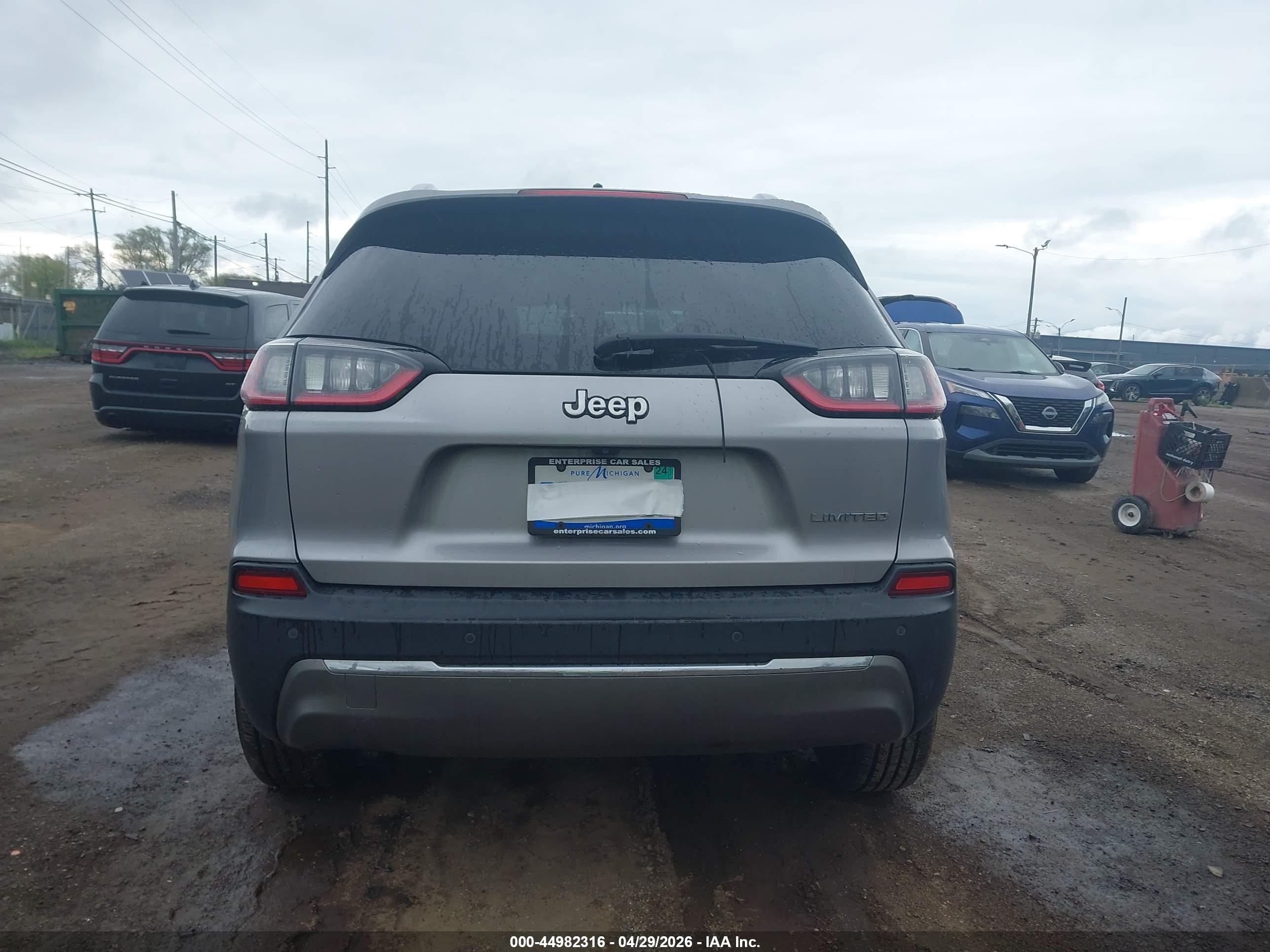 2019 Jeep Cherokee Limited Fwd Silver vin: 1C4PJLDB3KD387213