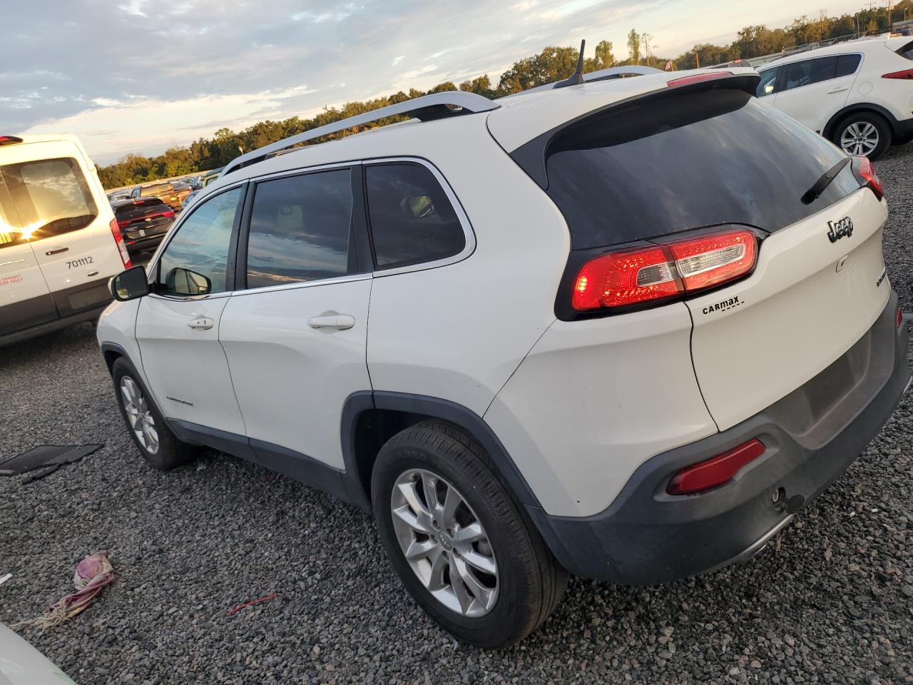 2015 Jeep Cherokee Limited White vin: 1C4PJLDB4FW670438