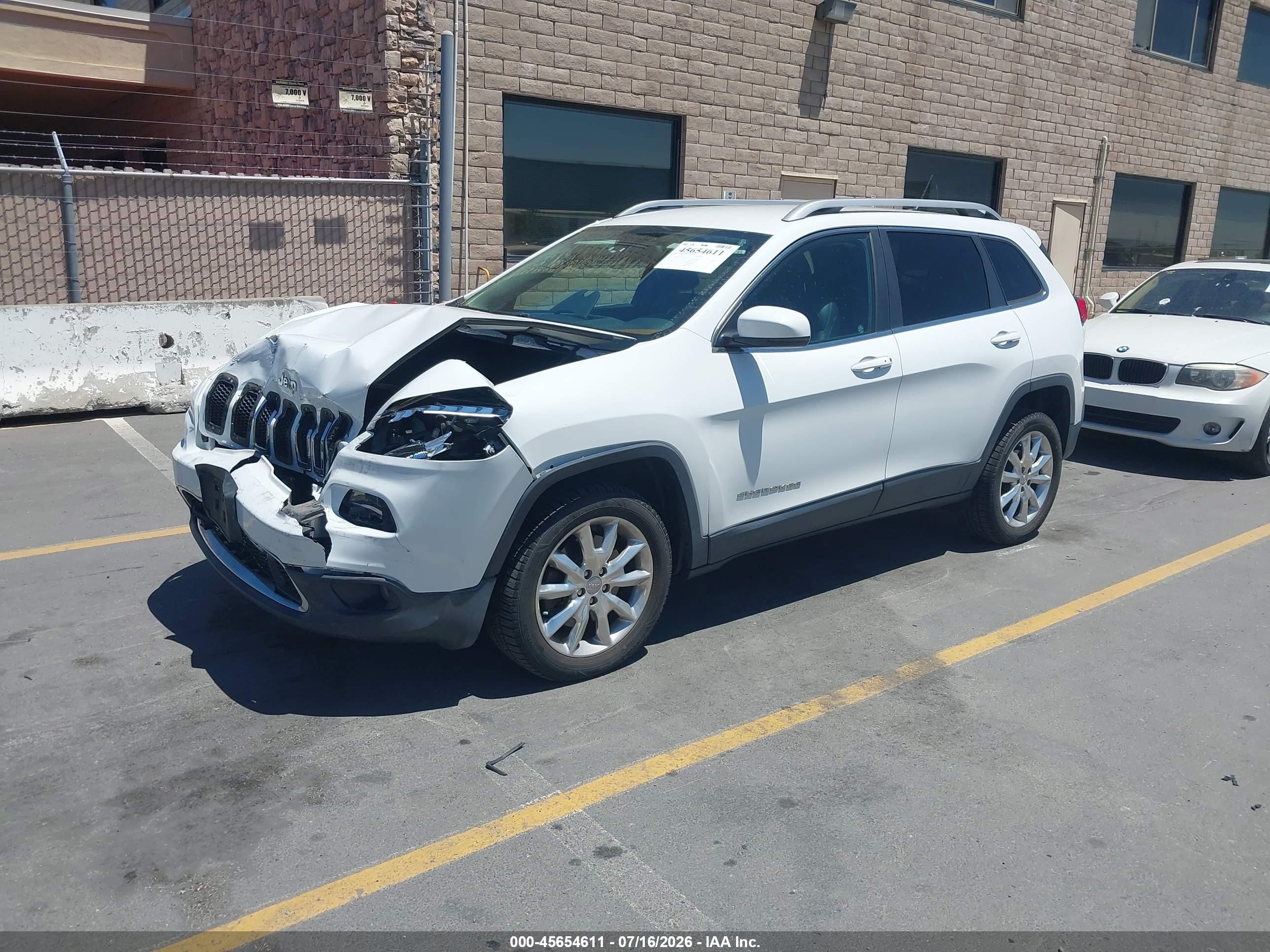 2015 Jeep Cherokee Limited Белый vin: 1C4PJLDB4FW753318
