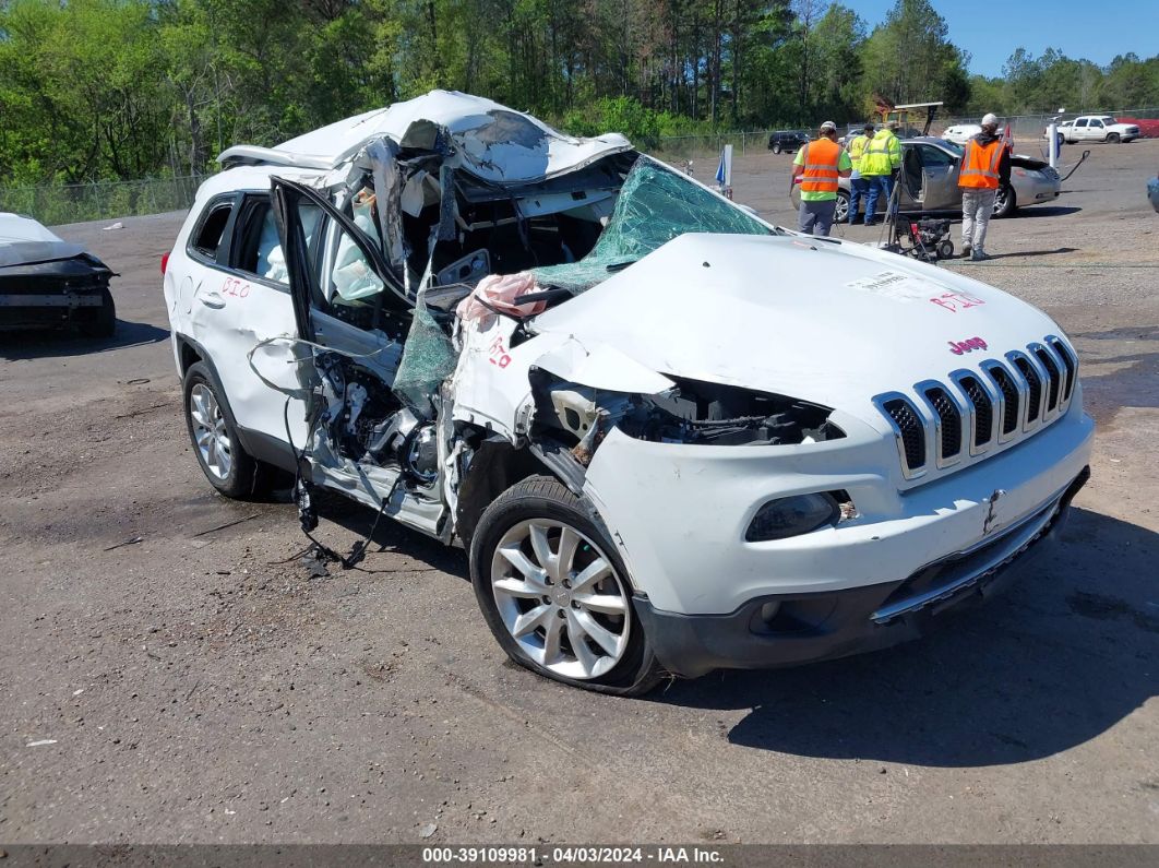2017 Jeep Cherokee Limited Fwd White vin: 1C4PJLDB4HW517772