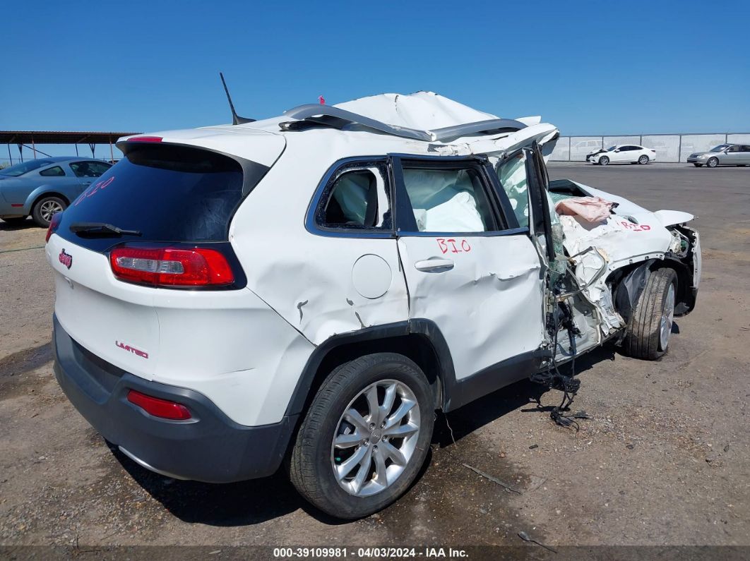 2017 Jeep Cherokee Limited Fwd White vin: 1C4PJLDB4HW517772