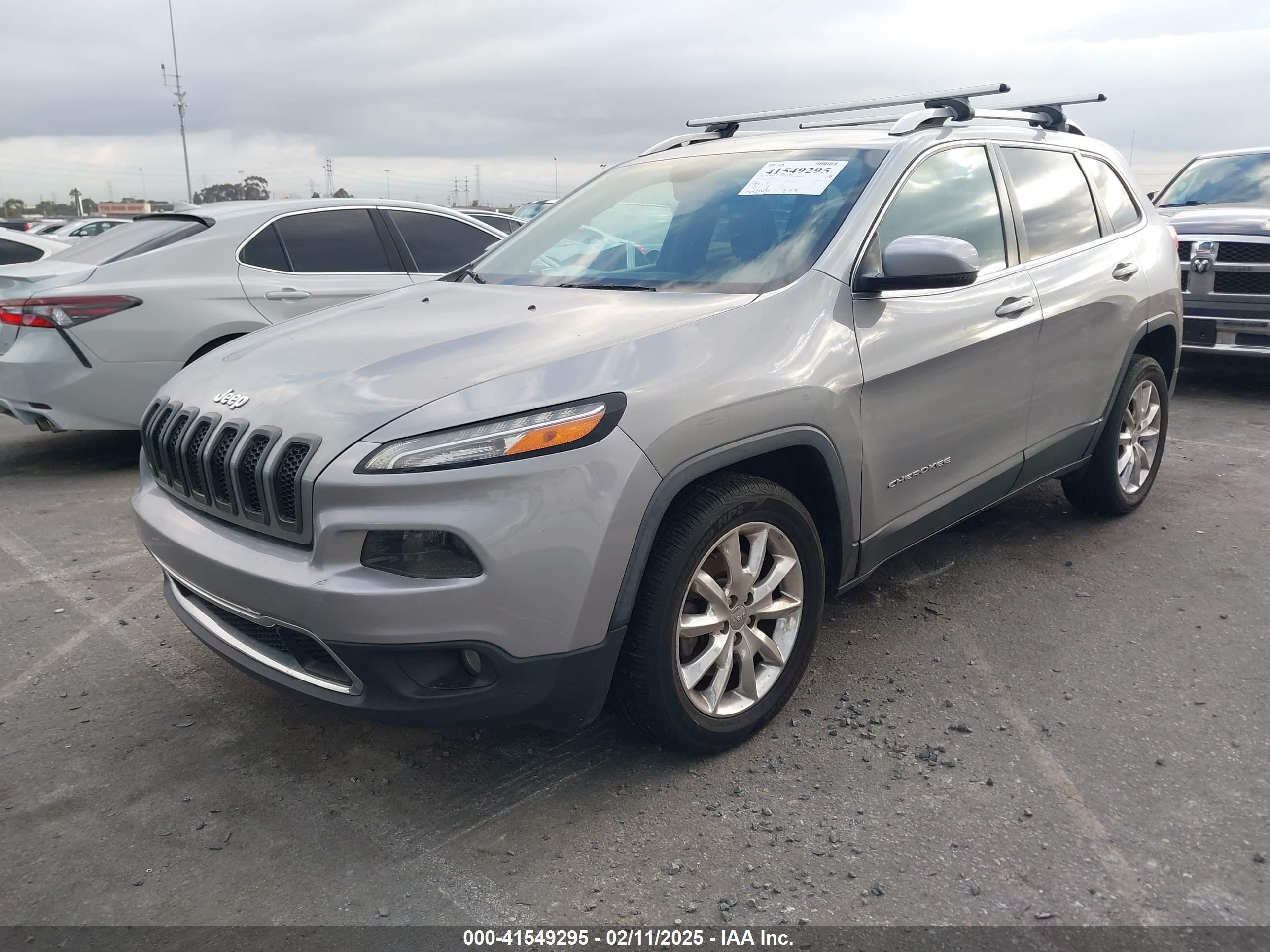 2017 Jeep Cherokee Limited Fwd Gray vin: 1C4PJLDB4HW526035
