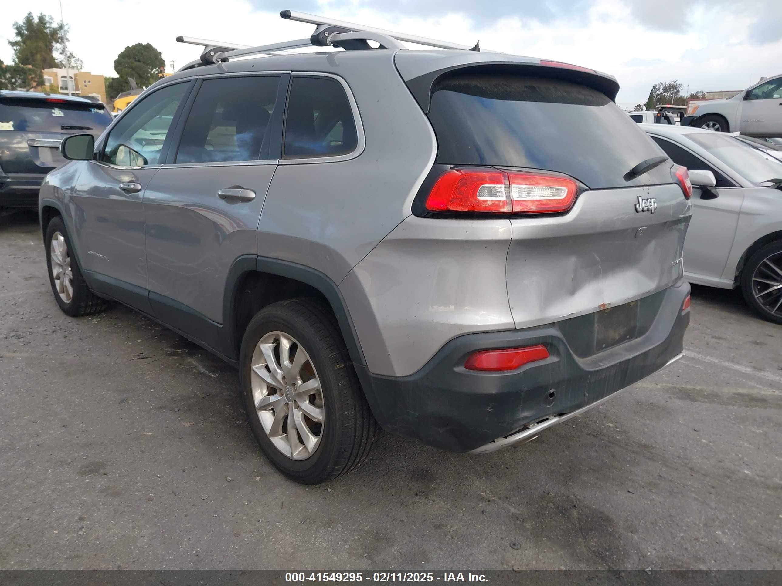 2017 Jeep Cherokee Limited Fwd Gray vin: 1C4PJLDB4HW526035