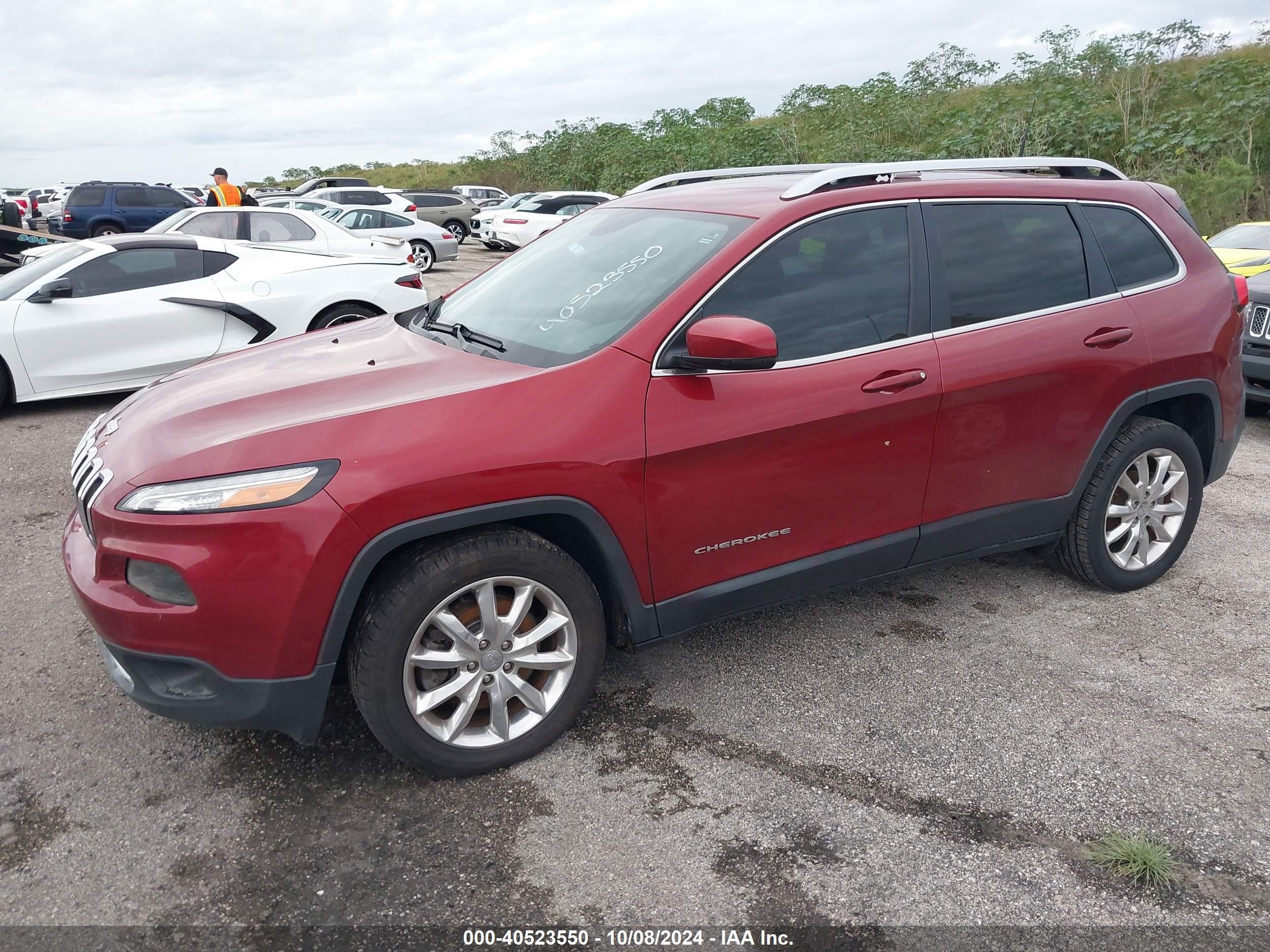 2017 Jeep Cherokee Limited Fwd Red vin: 1C4PJLDB4HW527167