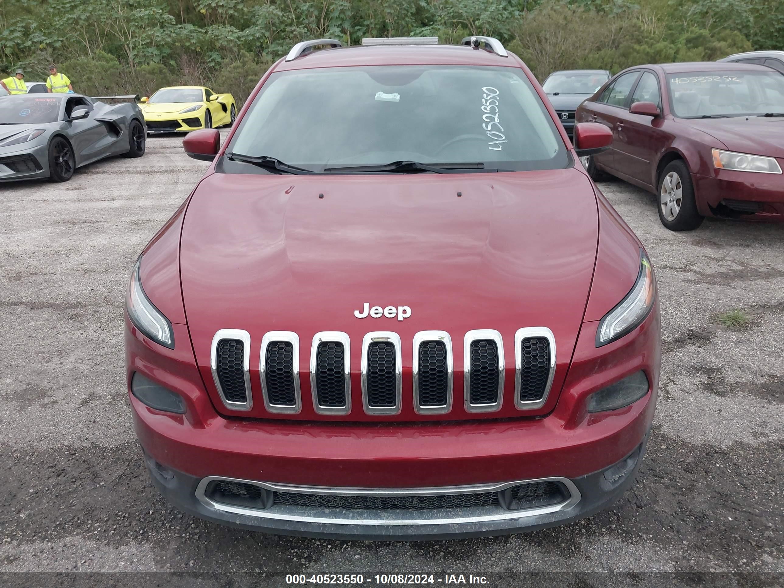 2017 Jeep Cherokee Limited Fwd Red vin: 1C4PJLDB4HW527167