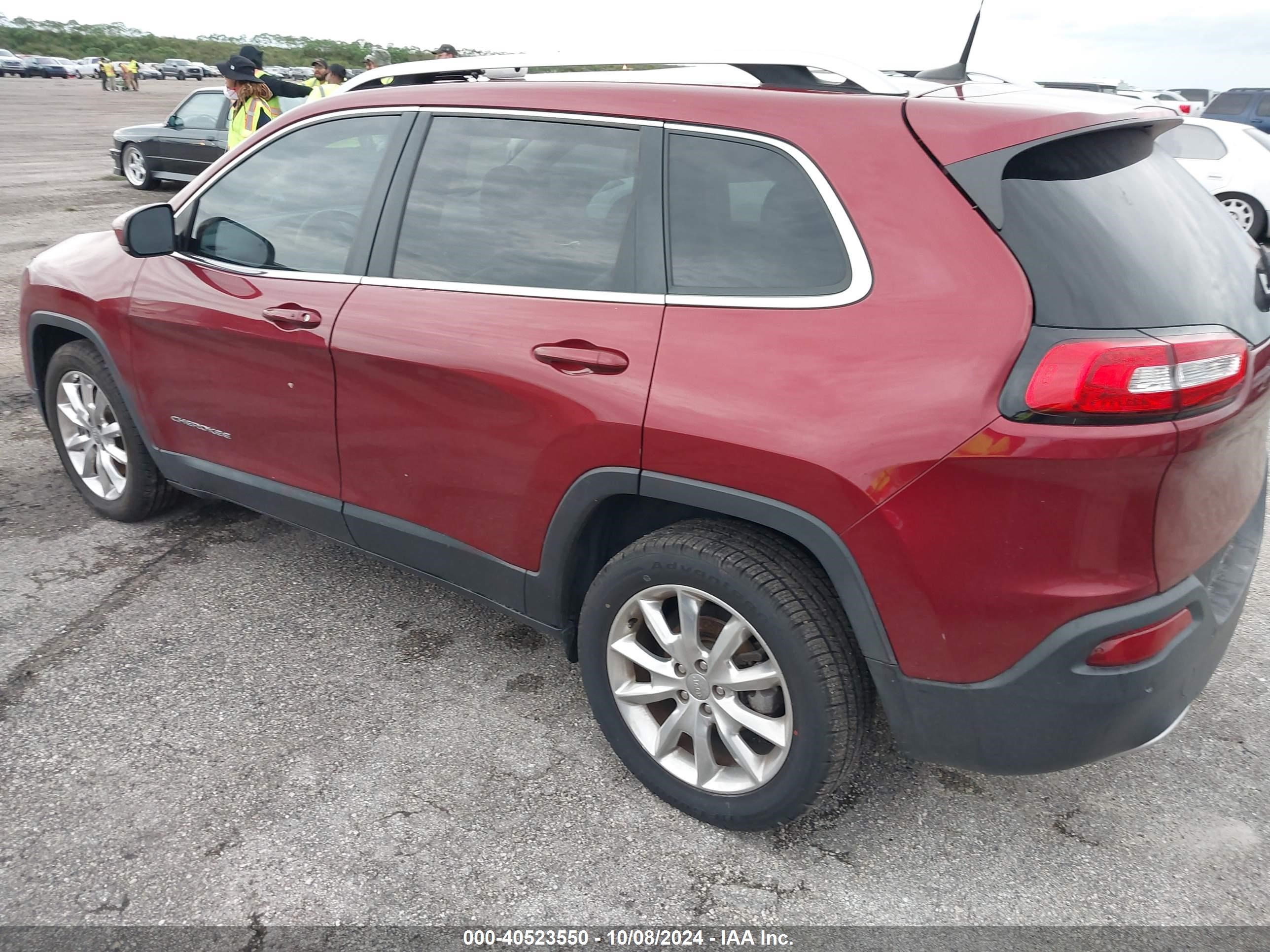 2017 Jeep Cherokee Limited Fwd Red vin: 1C4PJLDB4HW527167