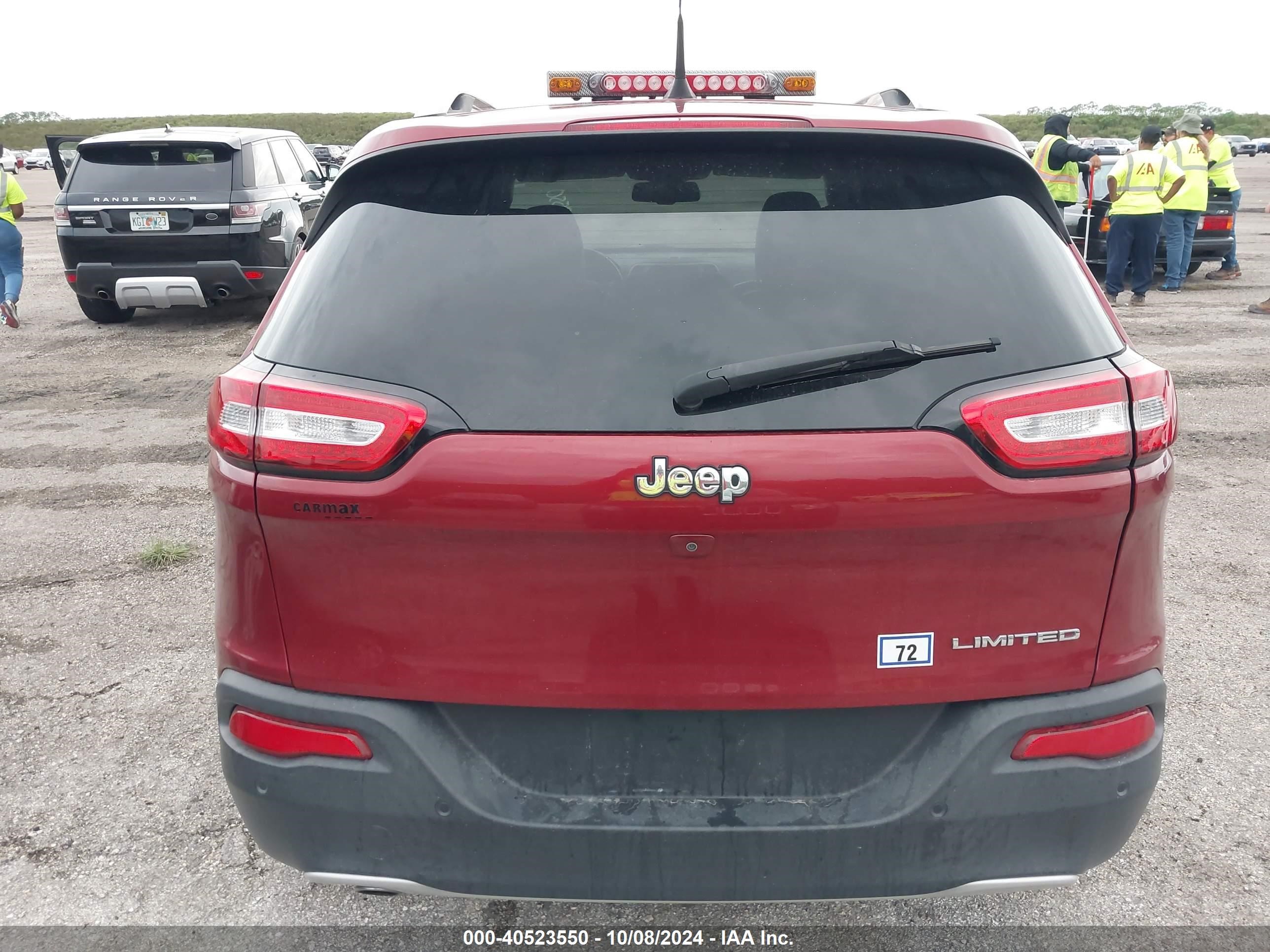 2017 Jeep Cherokee Limited Fwd Red vin: 1C4PJLDB4HW527167