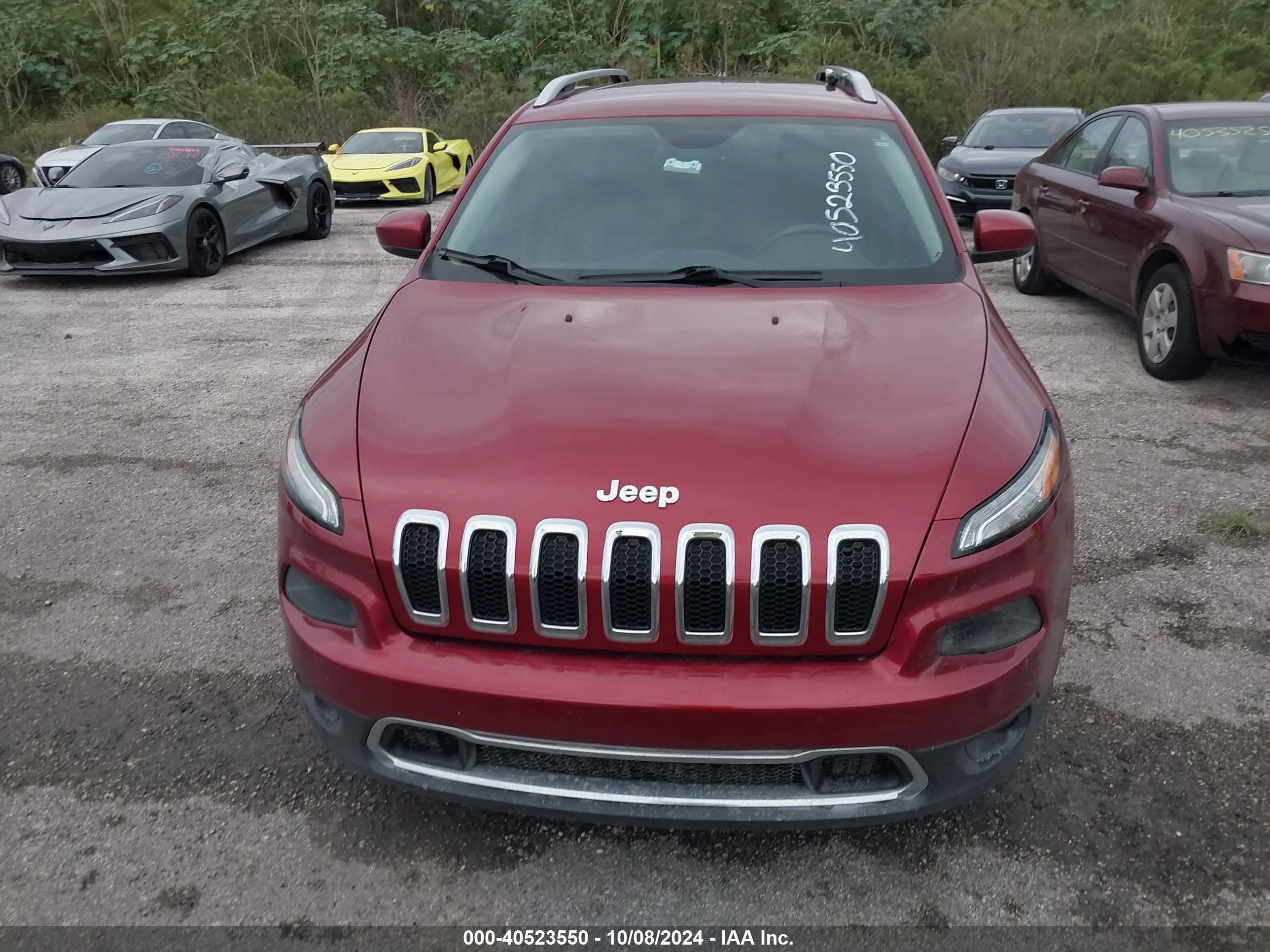 2017 Jeep Cherokee Limited Fwd Red vin: 1C4PJLDB4HW527167